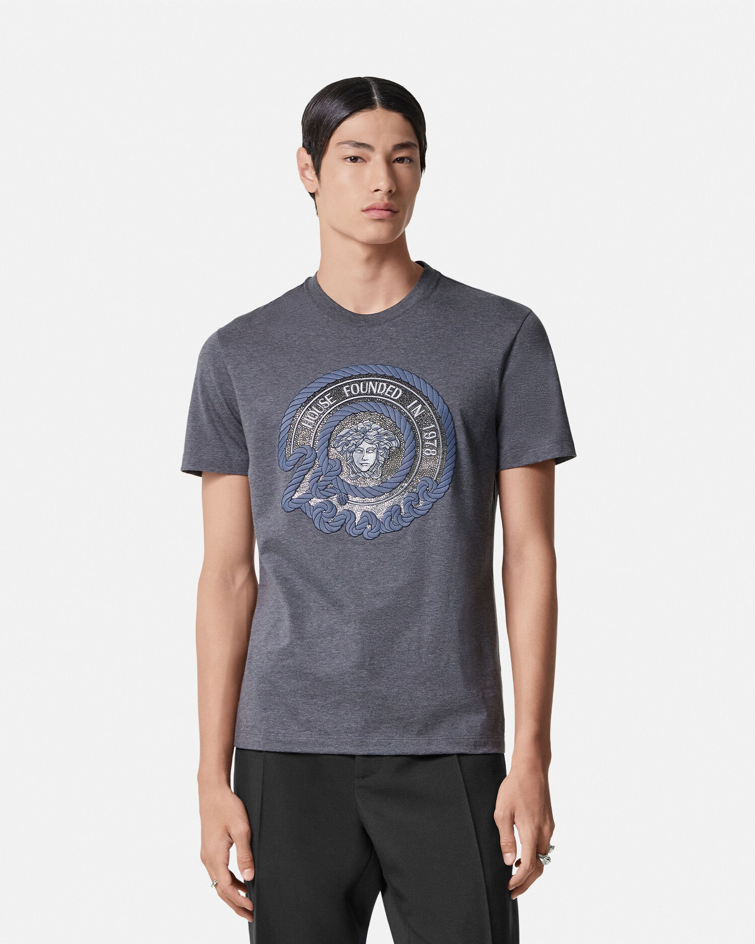 Crystal Nautical Medusa T Shirt VERSACE CA
