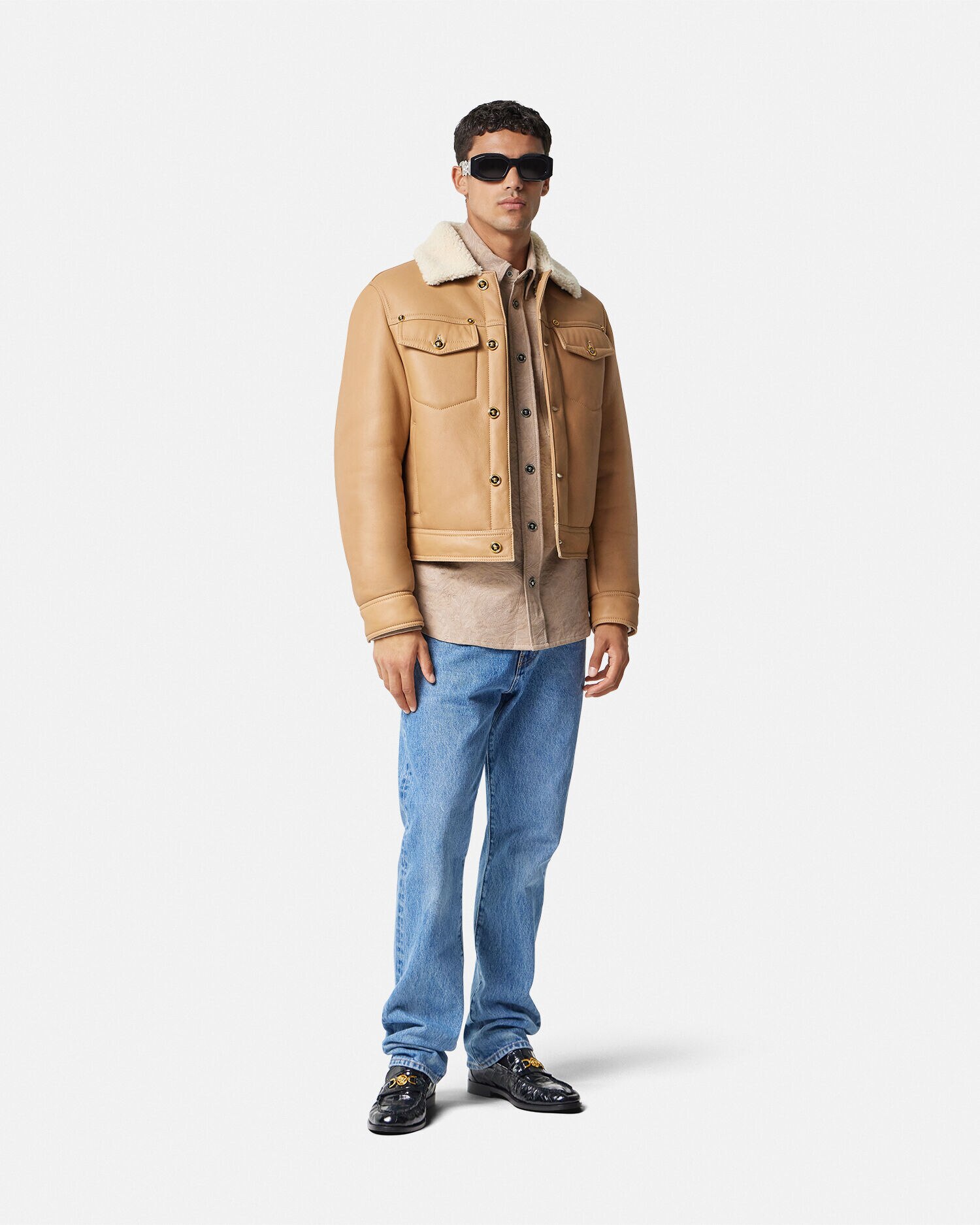 Versace shearling top jacket
