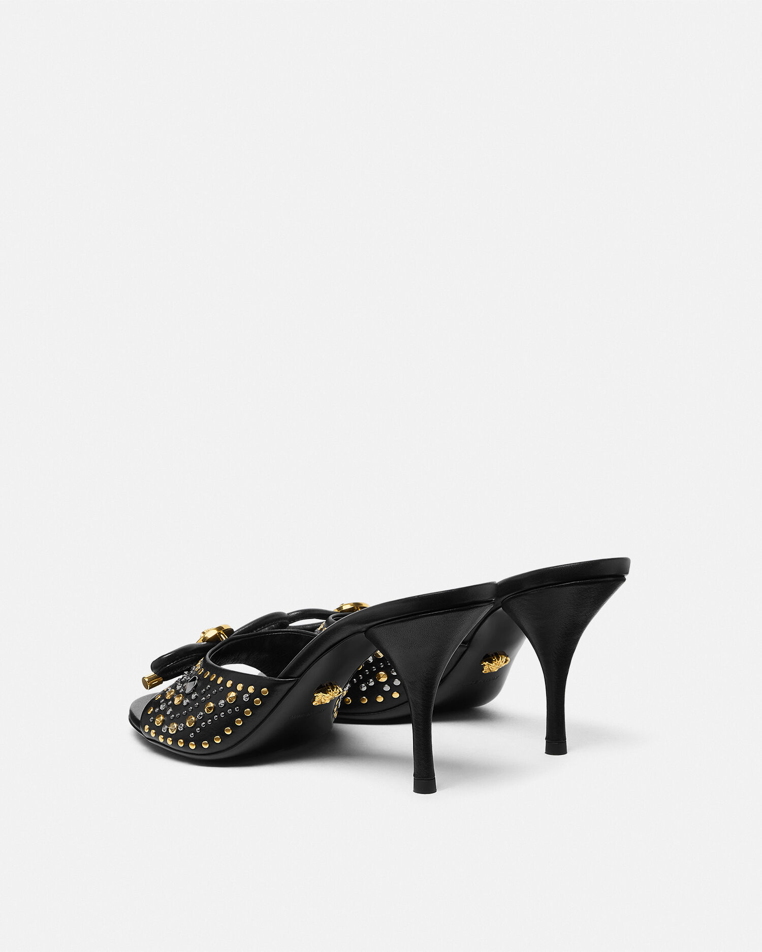 Studded Opera Bow Mules 85 mm | VERSACE US