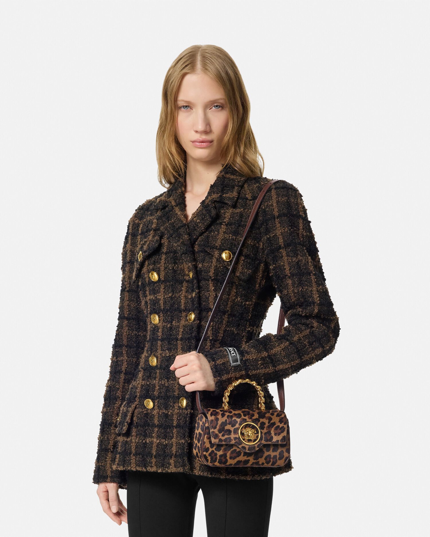 Versace tartan bag deals