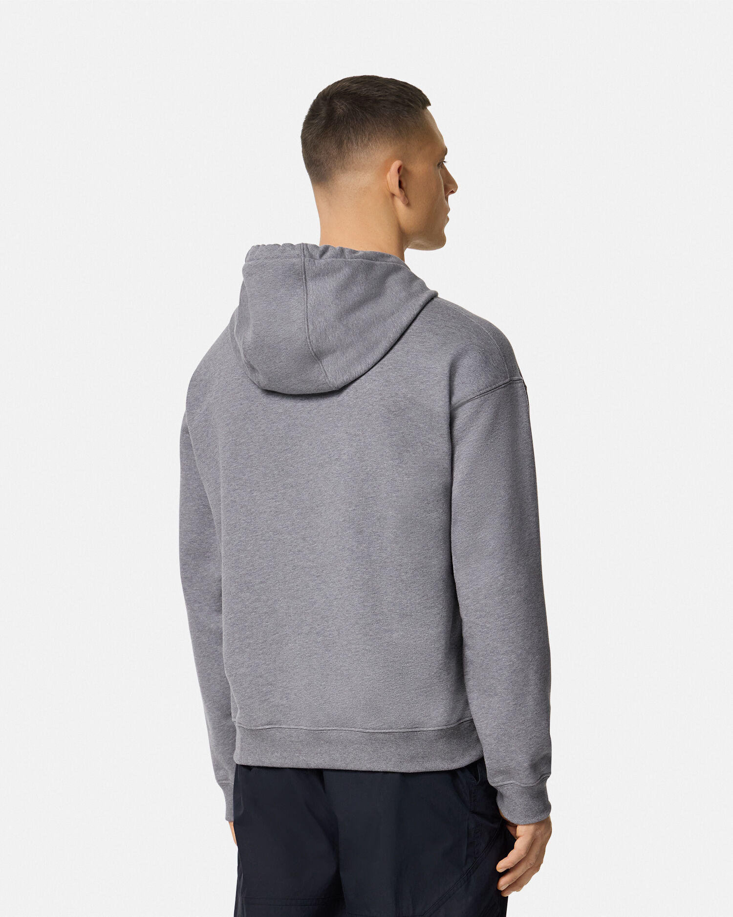 Versace Gray Barocco Sea Hoodie