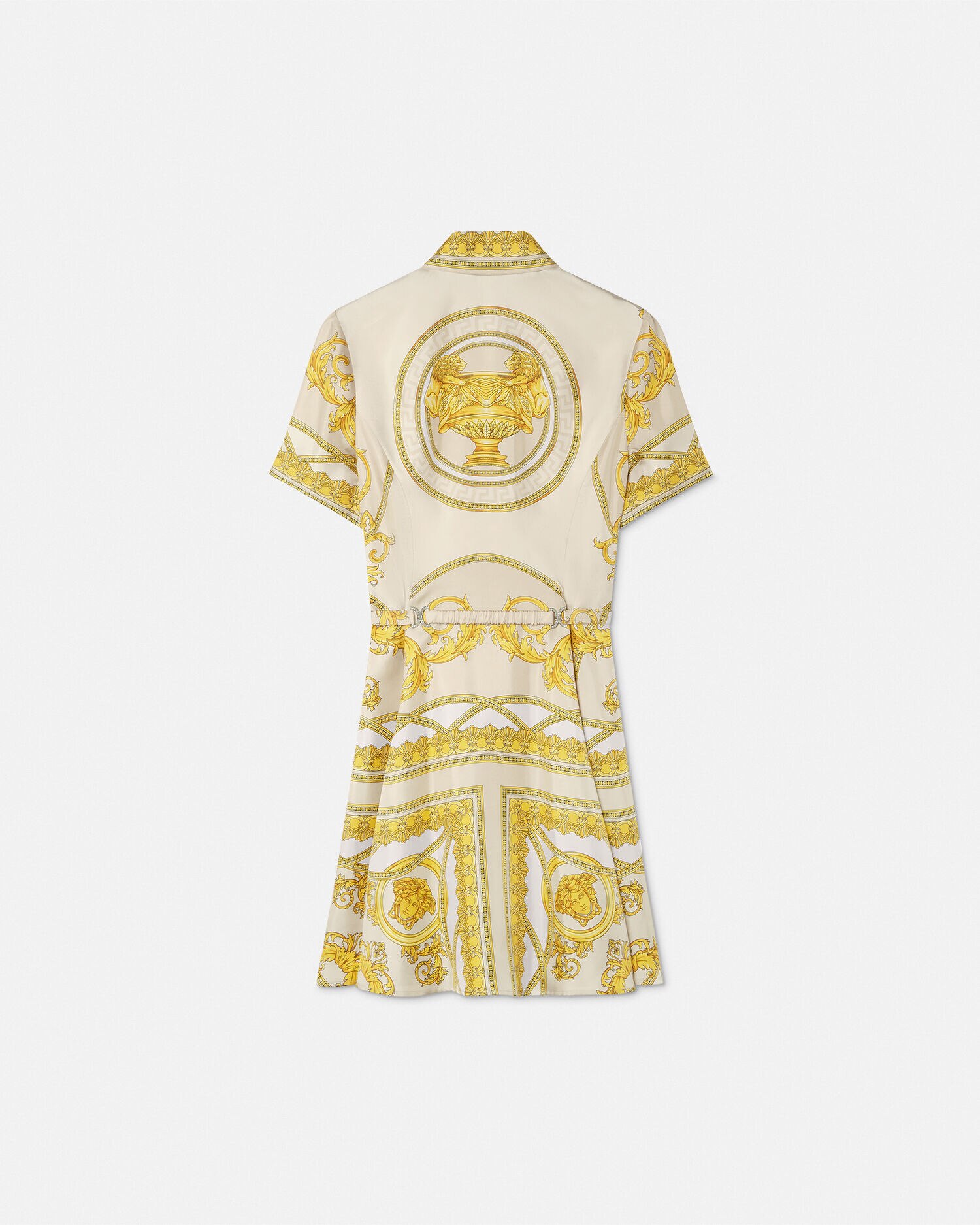 Versace silk shirt dress new arrivals