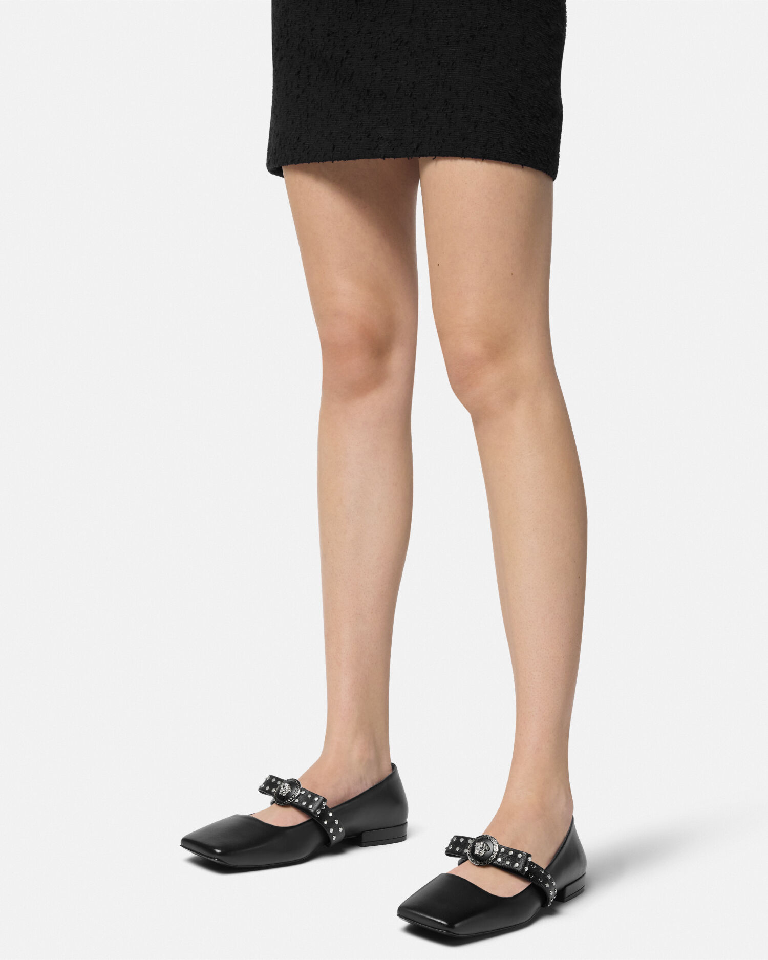 Gianni Ribbon Studded Ballerinas