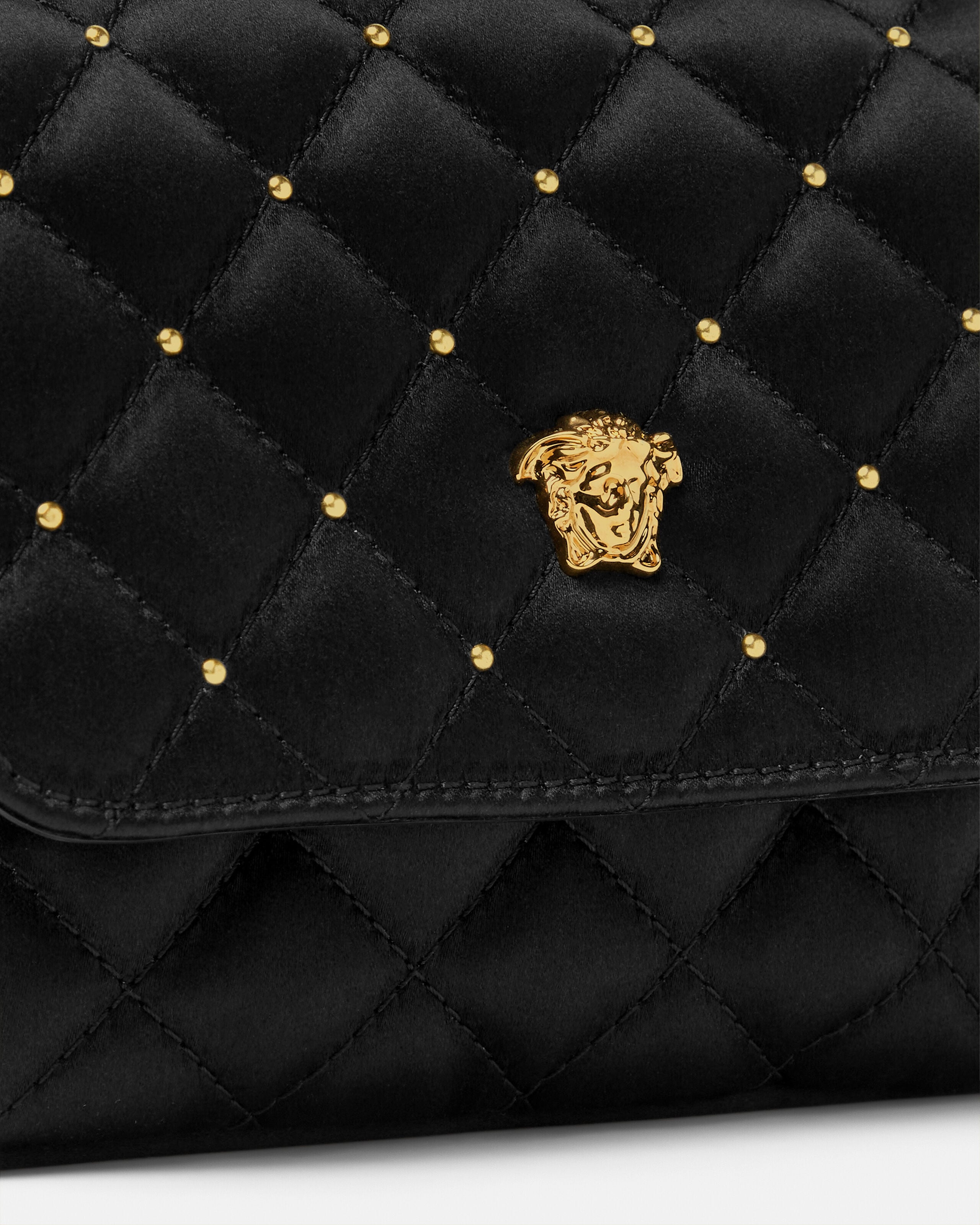 Kids Quilted Satin Crossbody Bag 