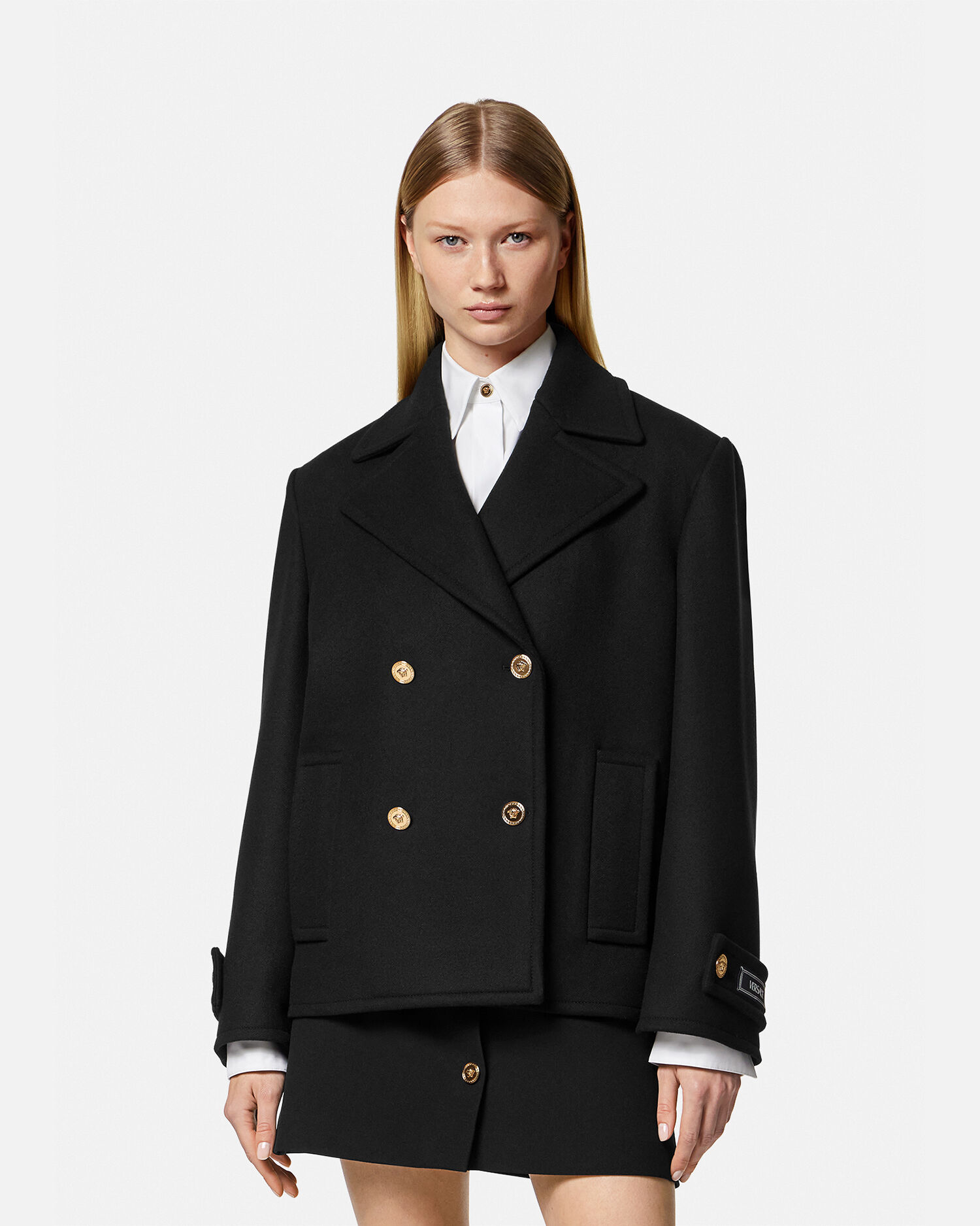 Wool Double Breasted Peacoat