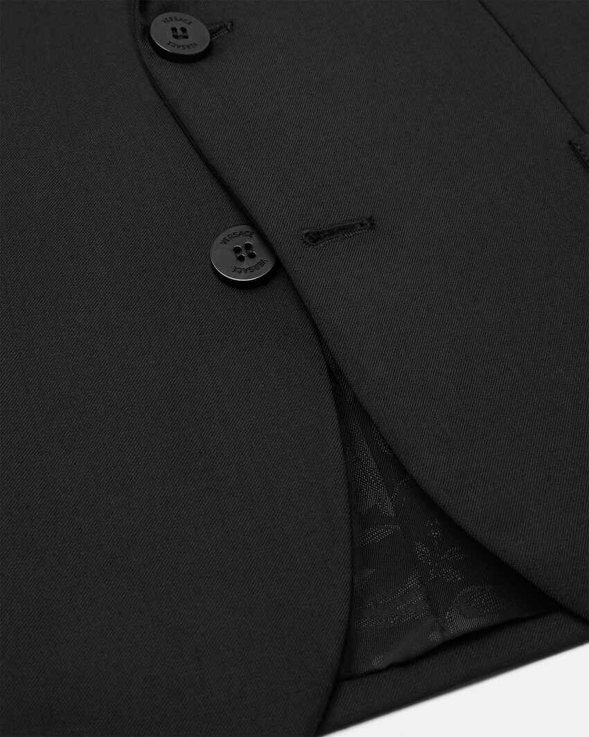 Kids Wool-Blend Blazer Black 4