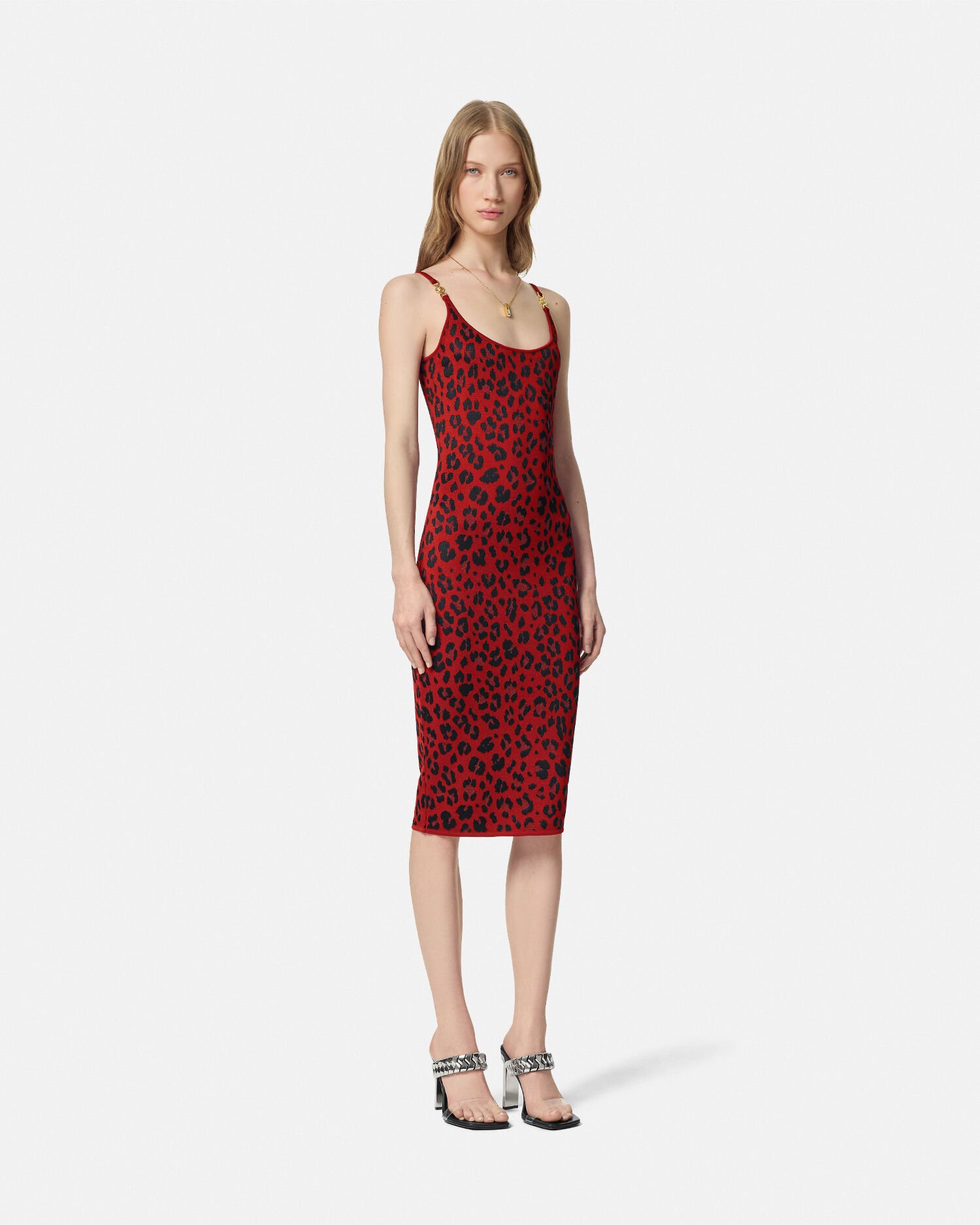 Versace leopard print dress sale