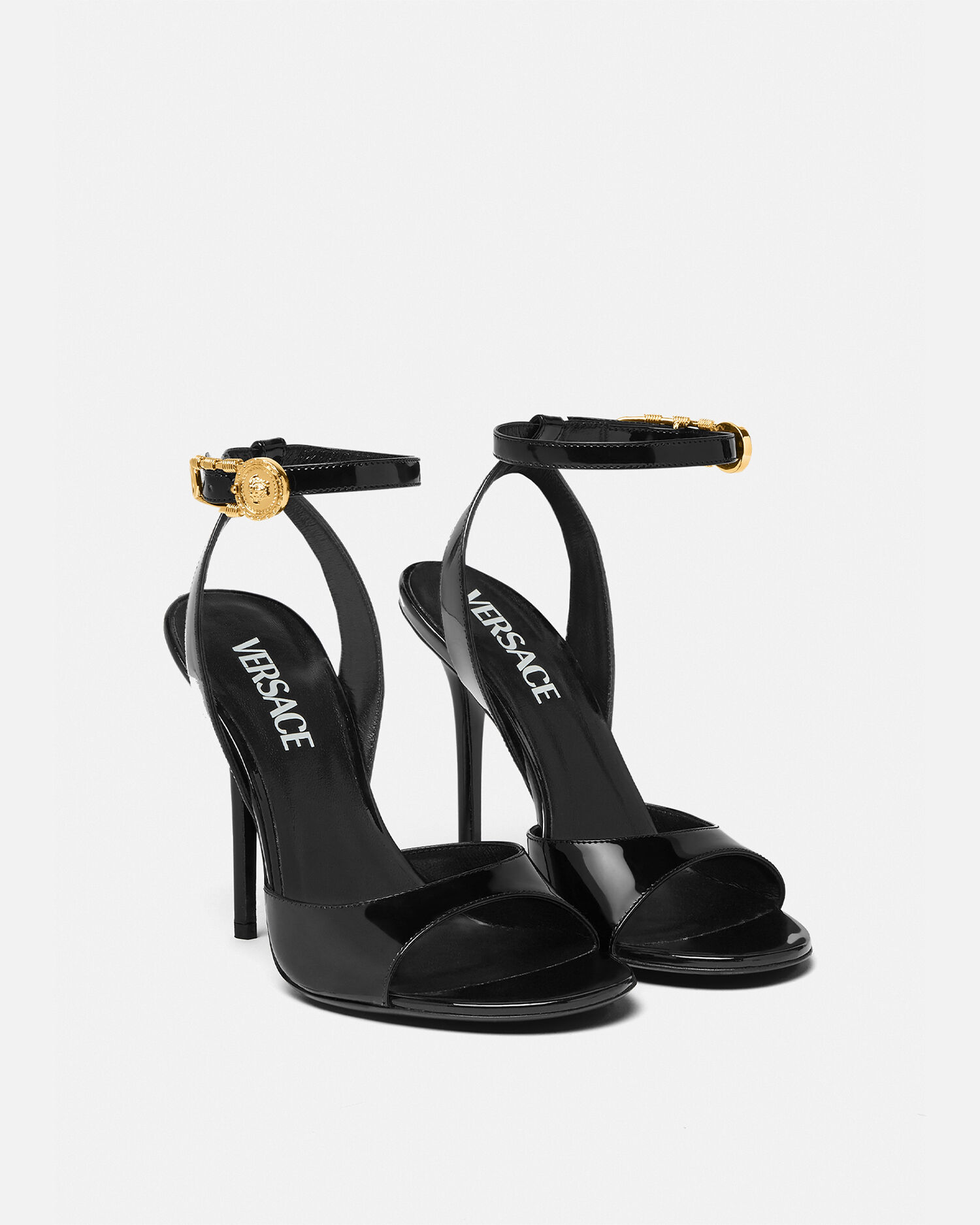 Versace safety sales pin sandals