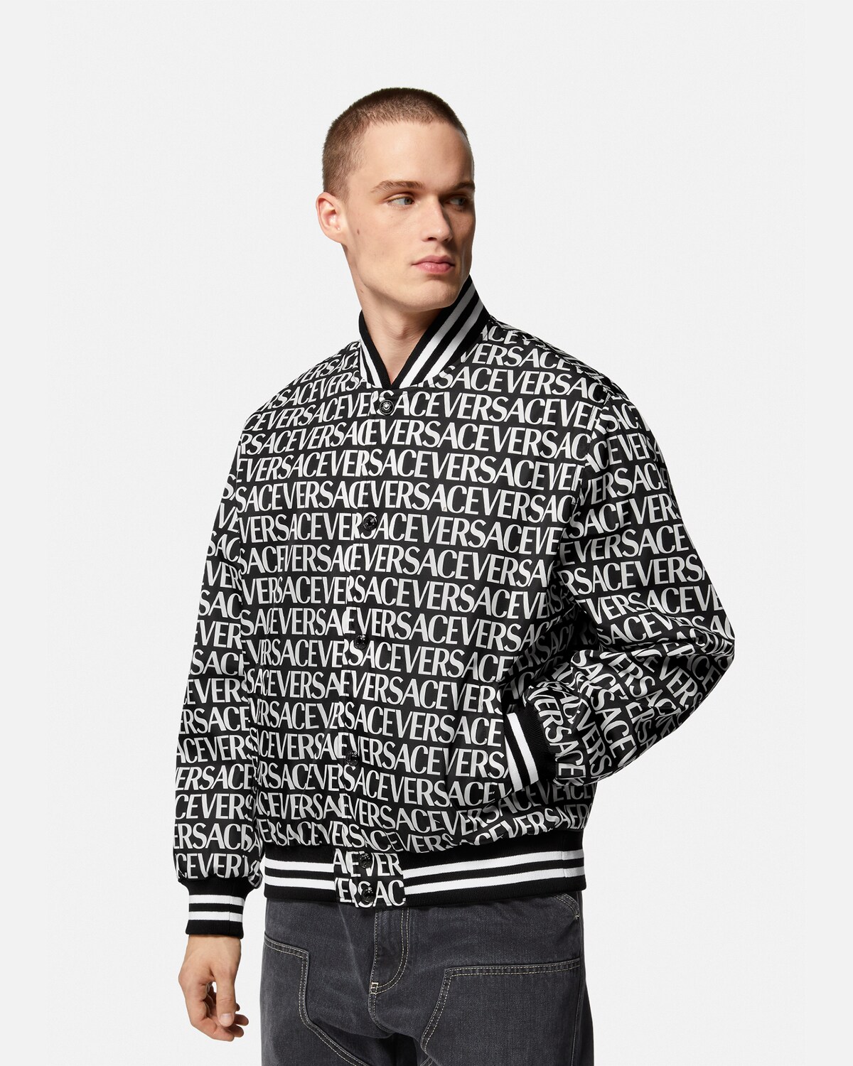 Versace Versace Allover Bomber Jacket for Men US Online Store