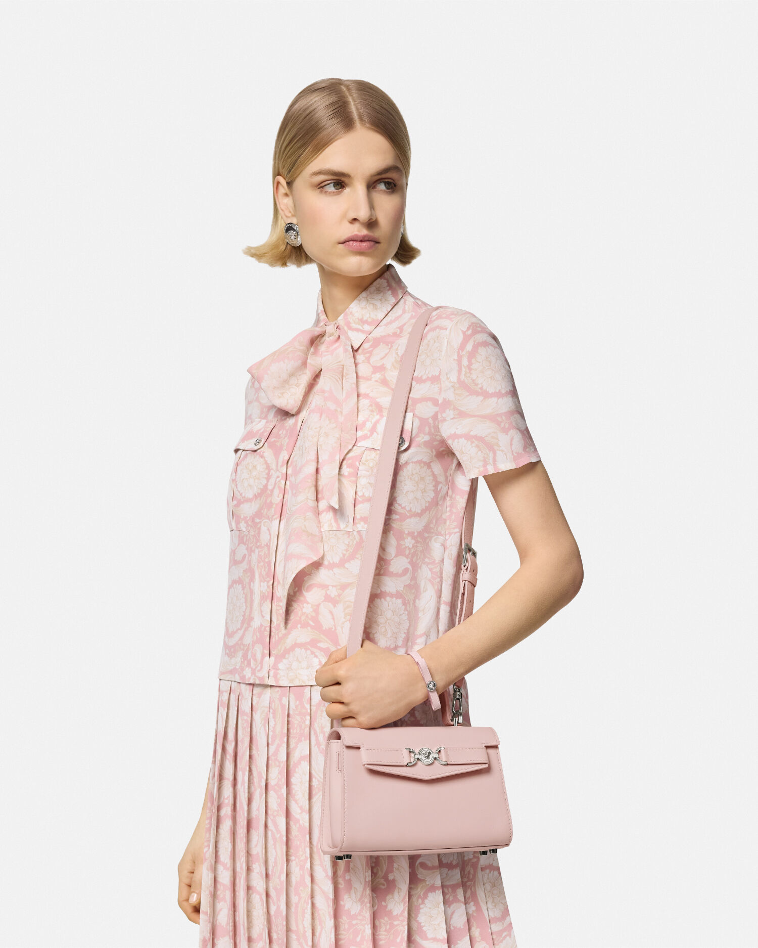 Borsa a mano piccola Medusa 95 Rosa VERSACE