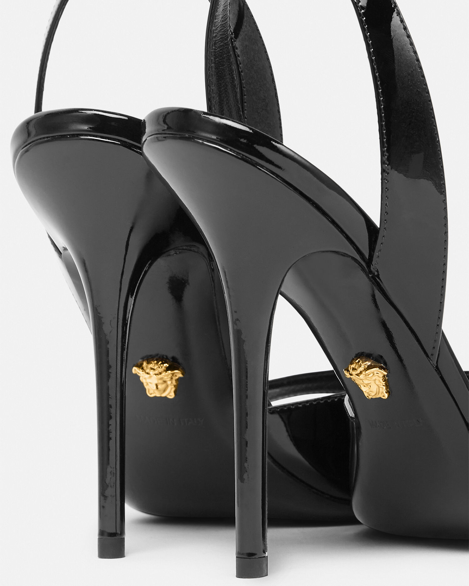 Versace safety hotsell pin sandals