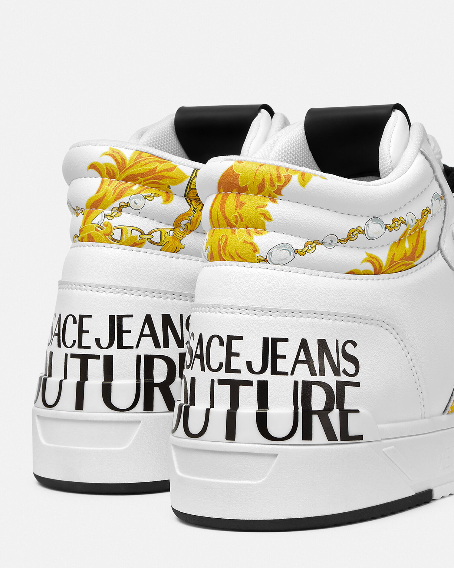 Starlight Logo Couture Sneakers White Print VERSACE US