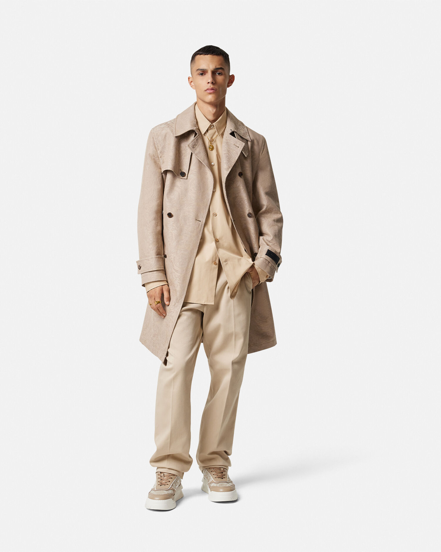 Versace trench 2025 coat mens
