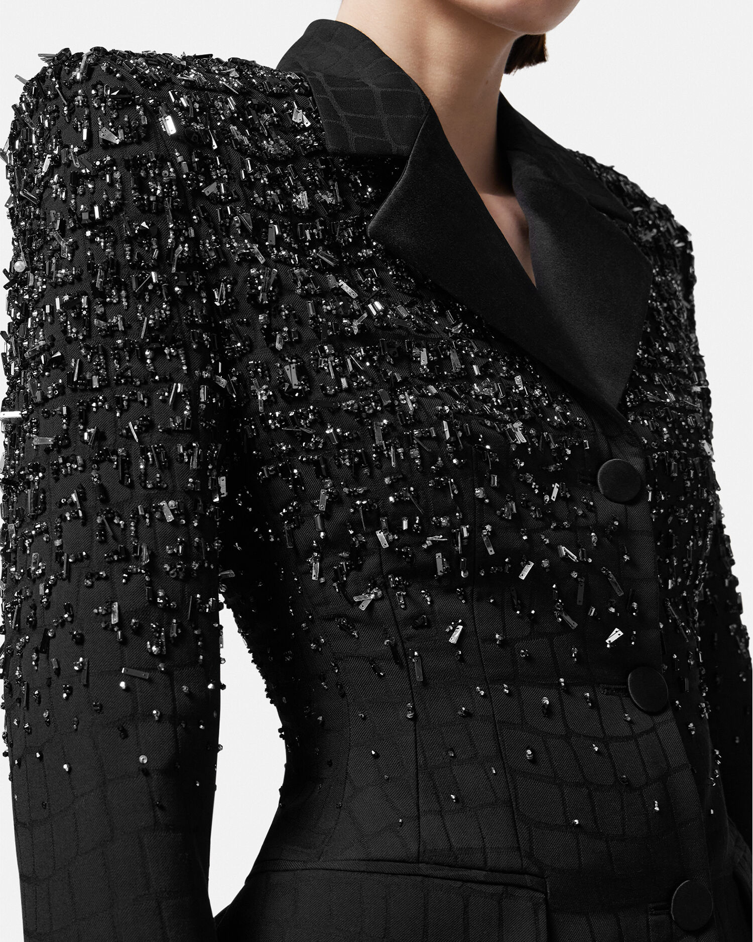 Versace crystal clearance jacket