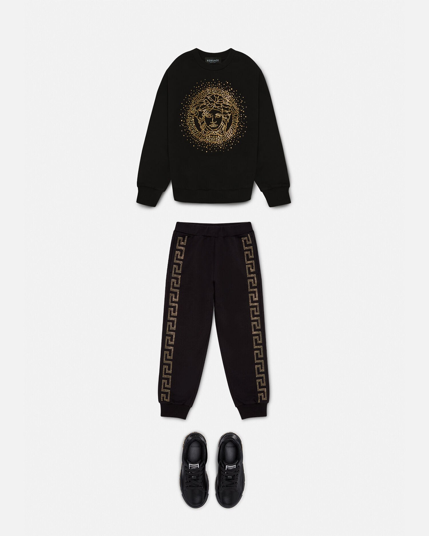 Crystal Medusa Sweatshirt Black Versace US