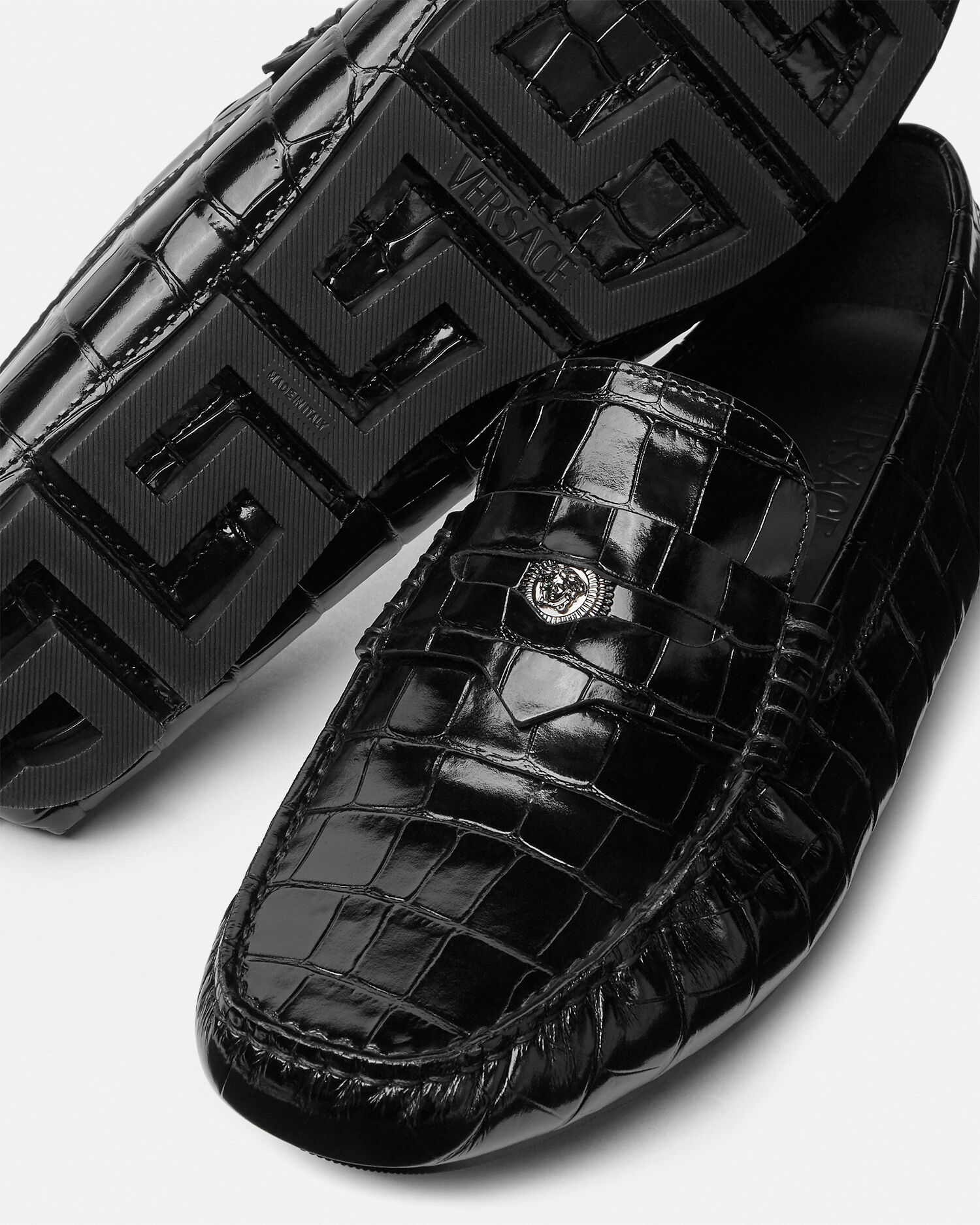 Versace crocodile sale shoes
