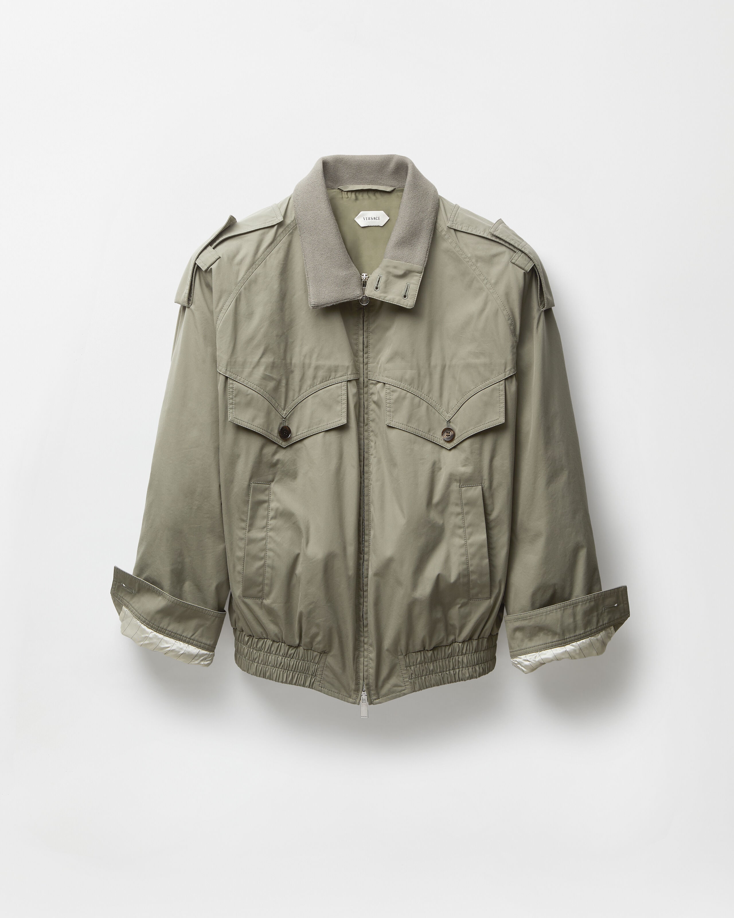 Cotton Blouson Green | VERSACE