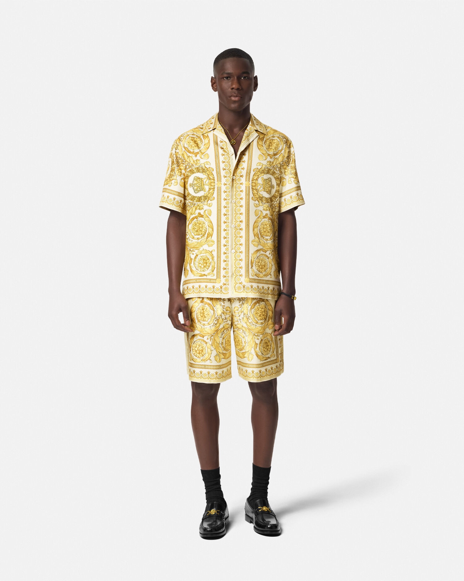 Versace shirt and shorts hotsell