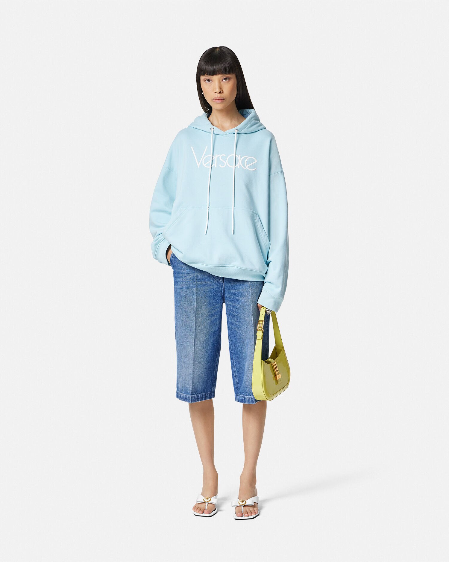 Versace blue sales hoodie