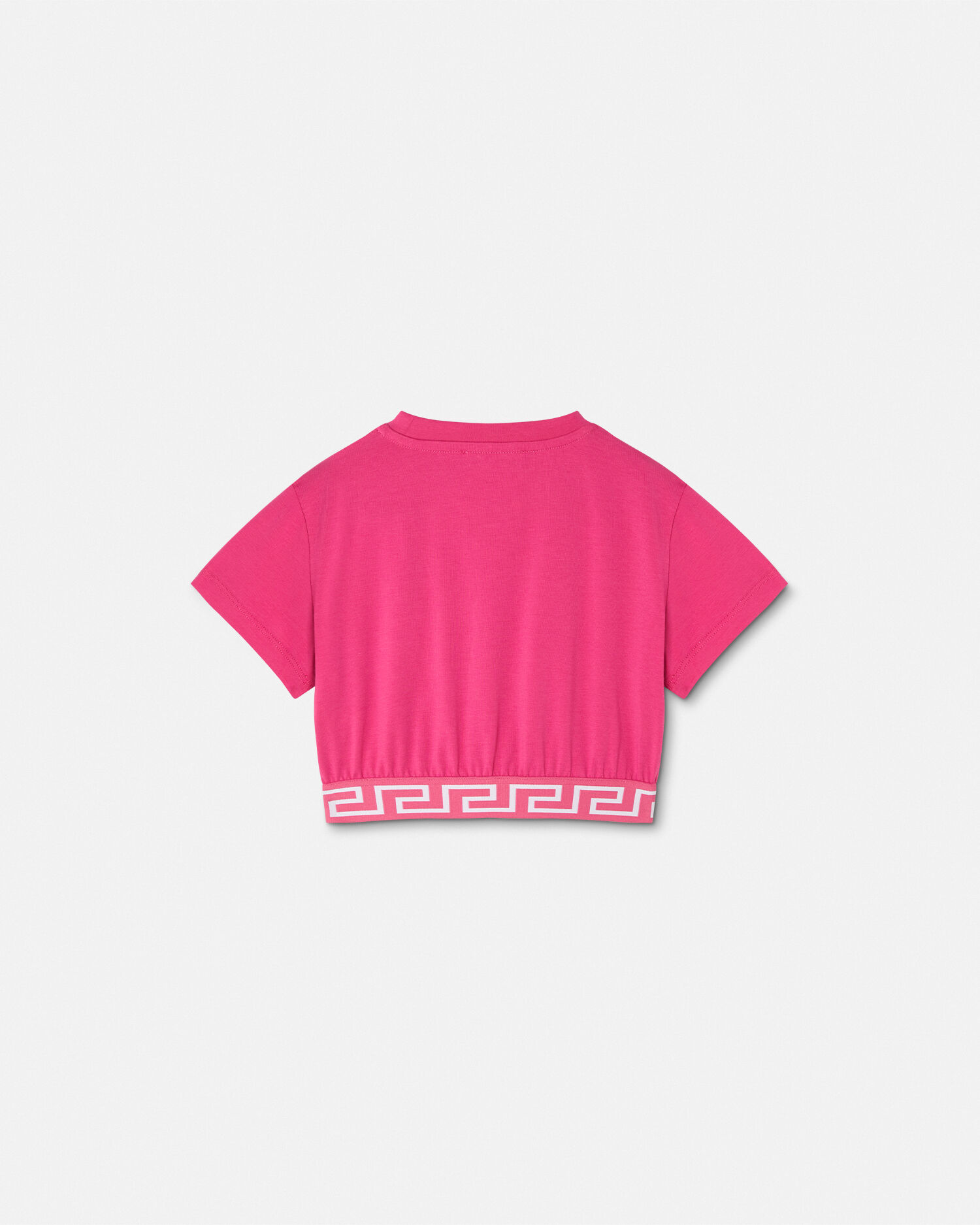 Versace T shirt Kids corta con bordo Greca VERSACE