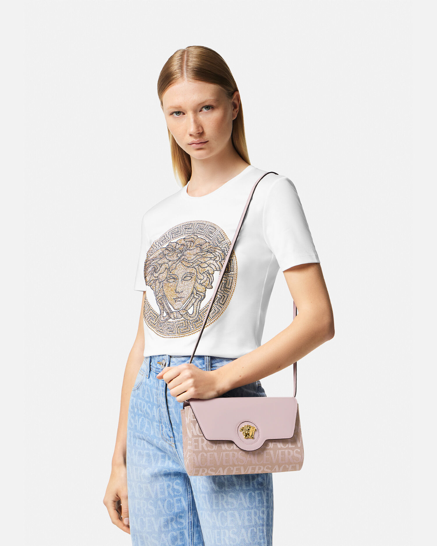 Versace Versace Allover La Medusa Crossbody Bag for Women Online