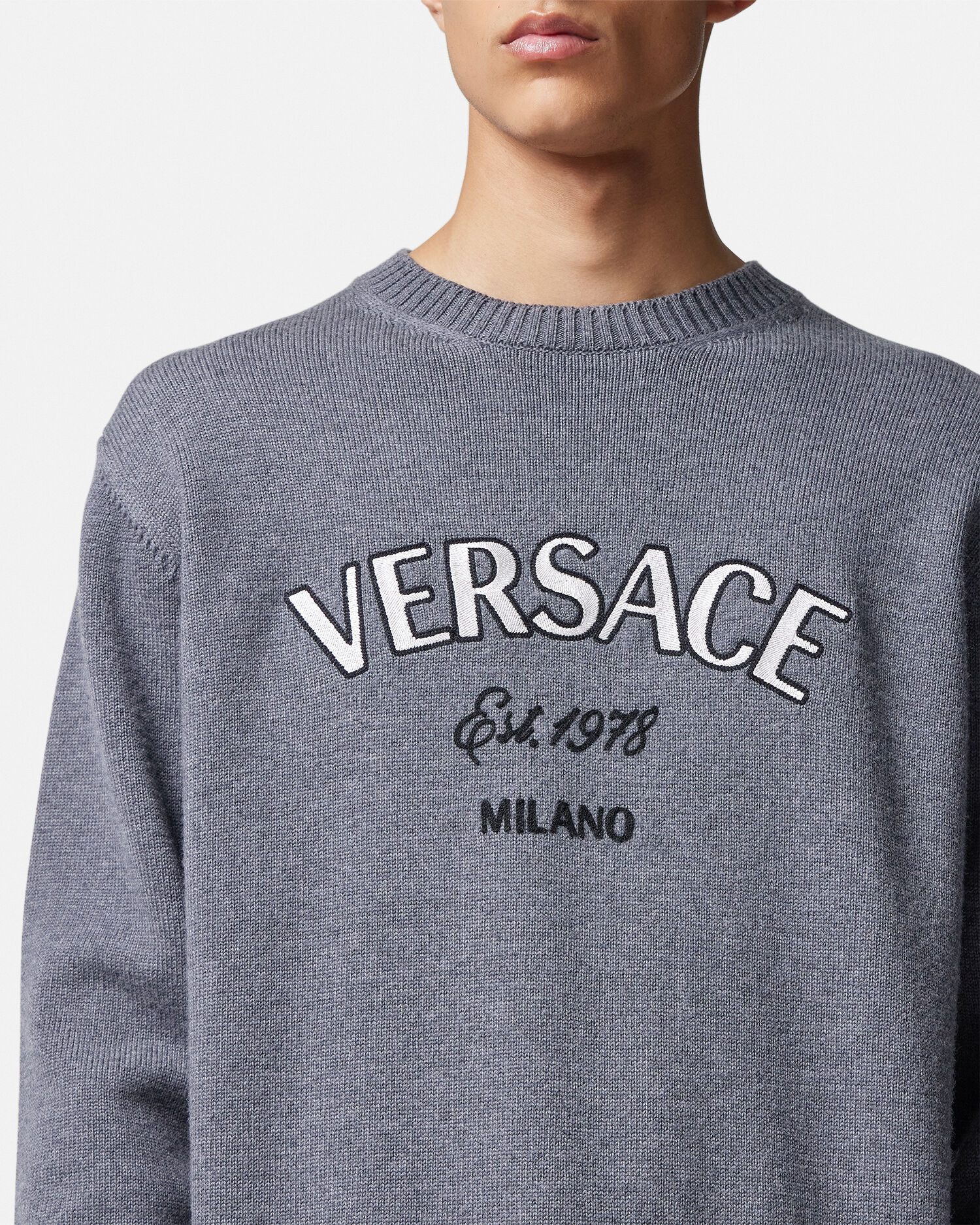 Versace white sweater top