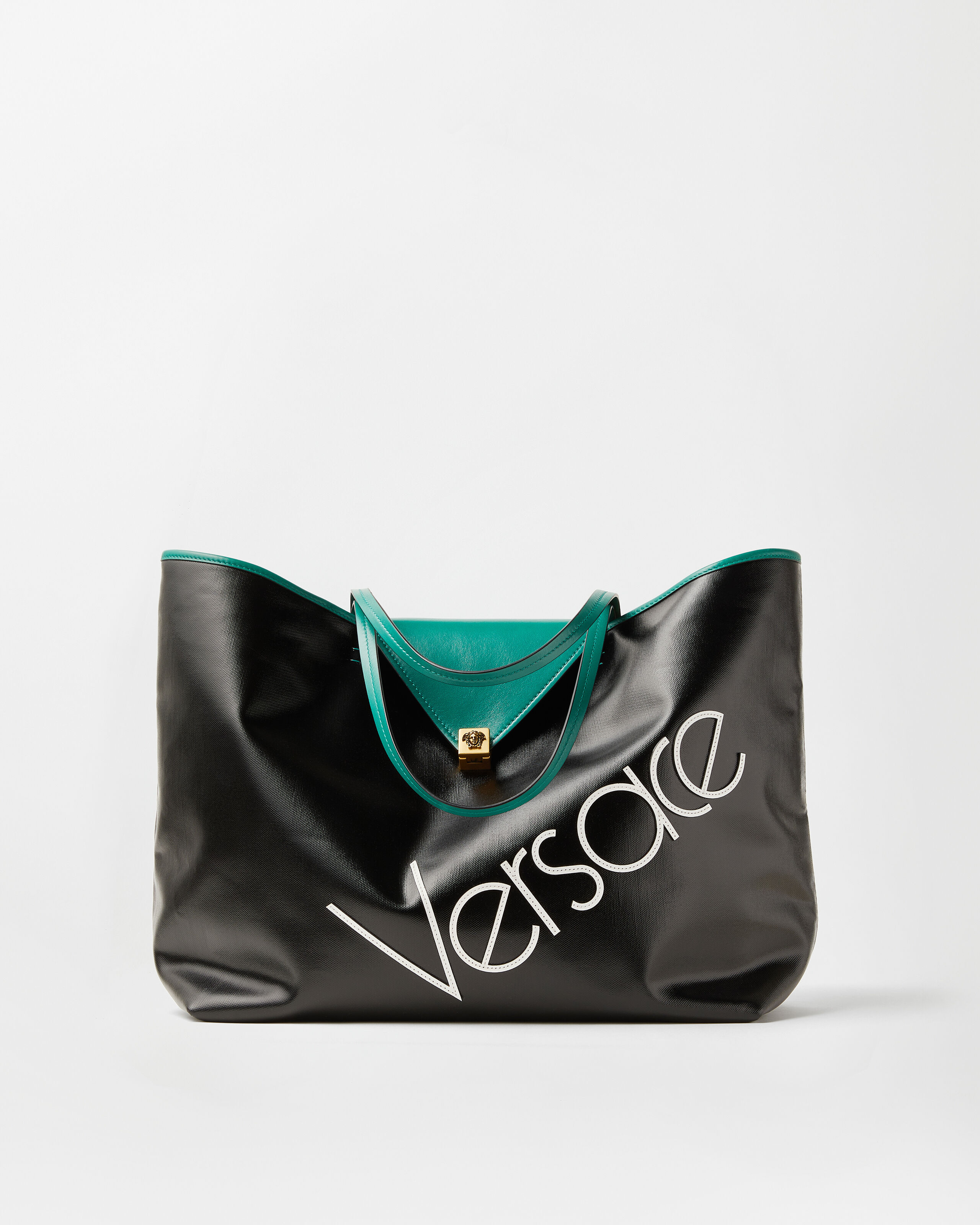 Versace severine large coated canvas tote