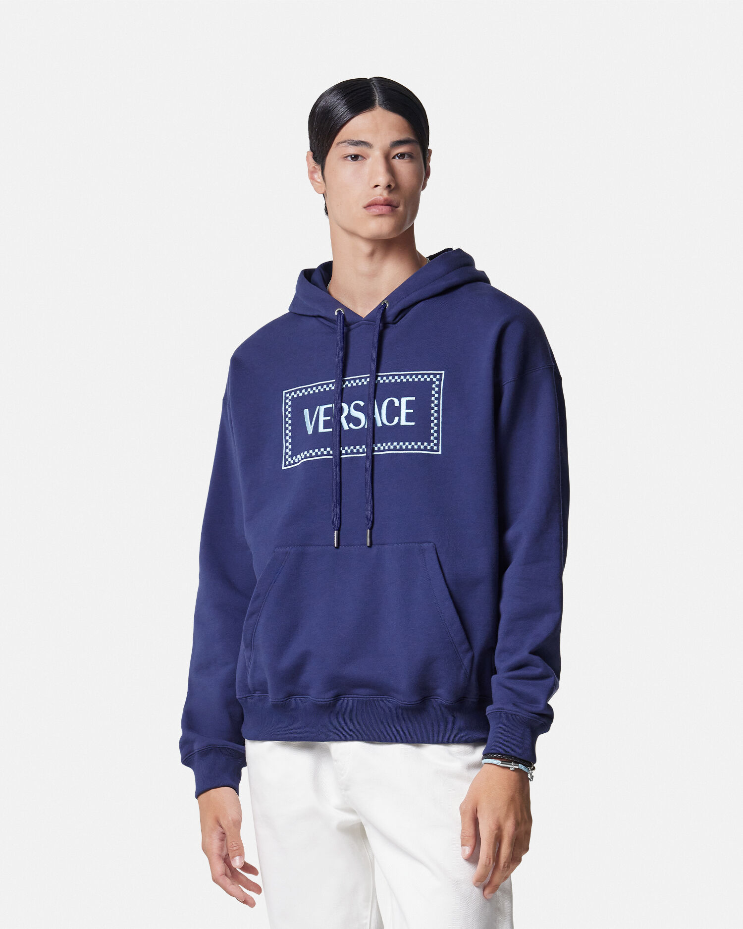 Versace hoodie deals blue
