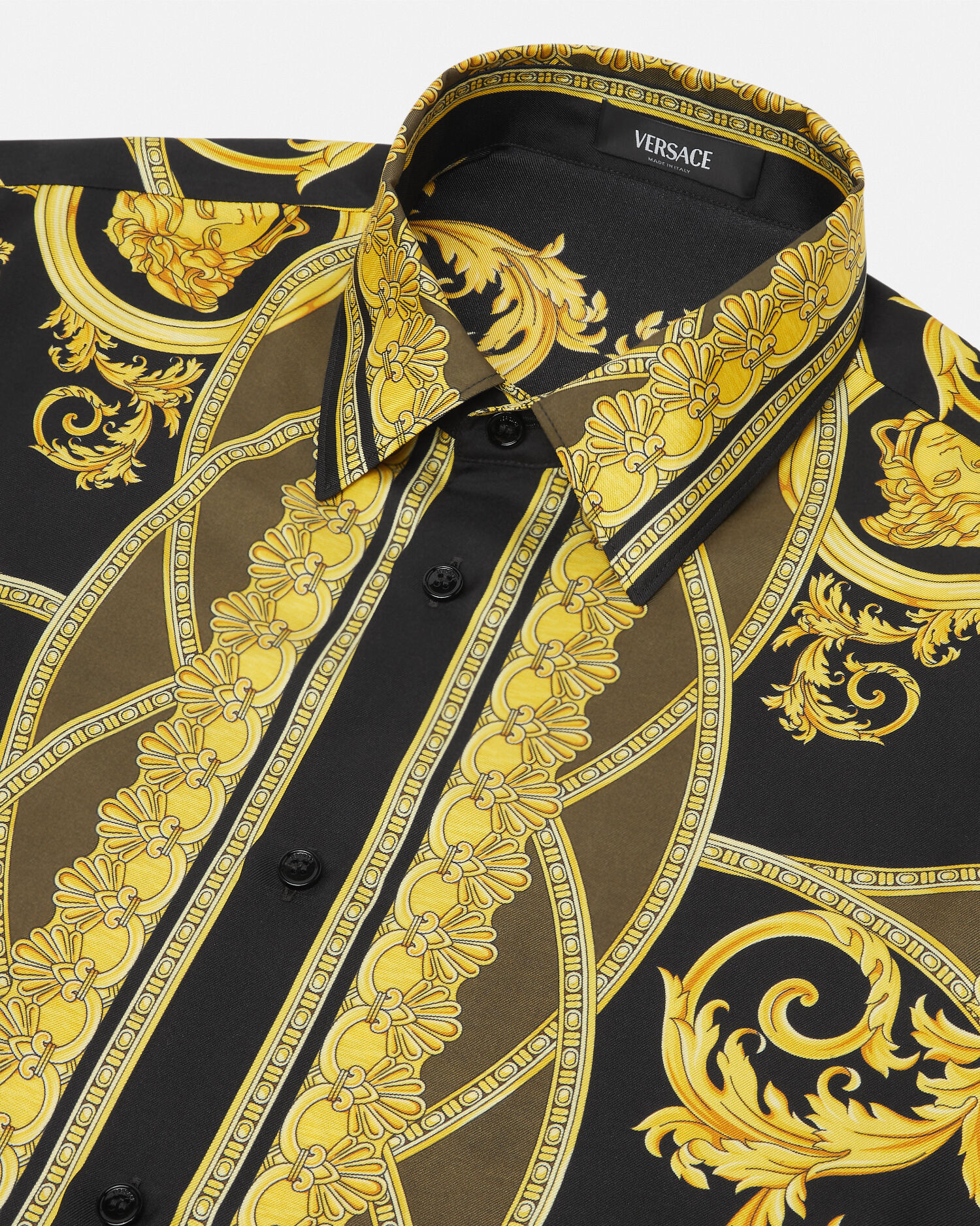 Mens versace shirt sale shop