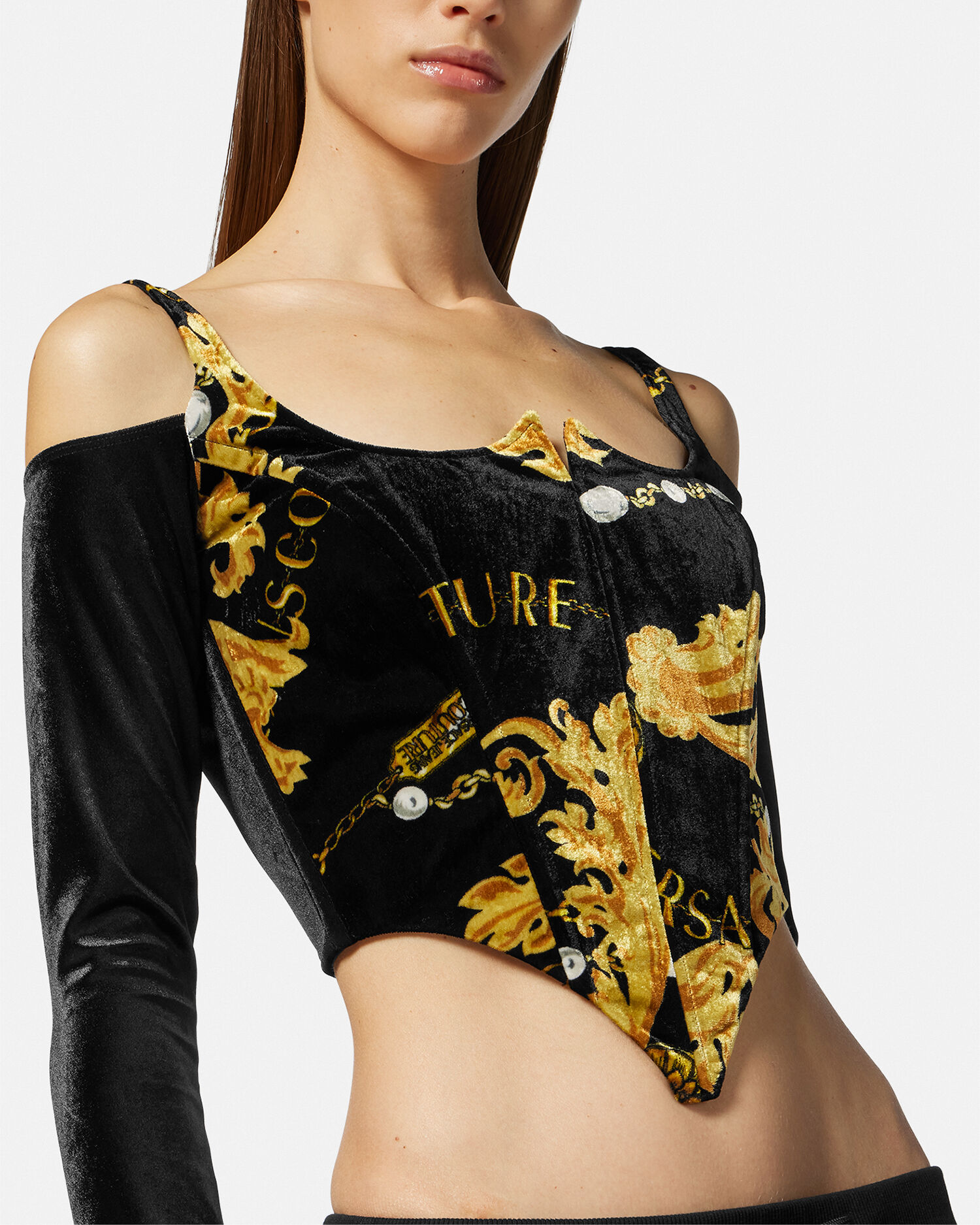 Versace corset top 2025