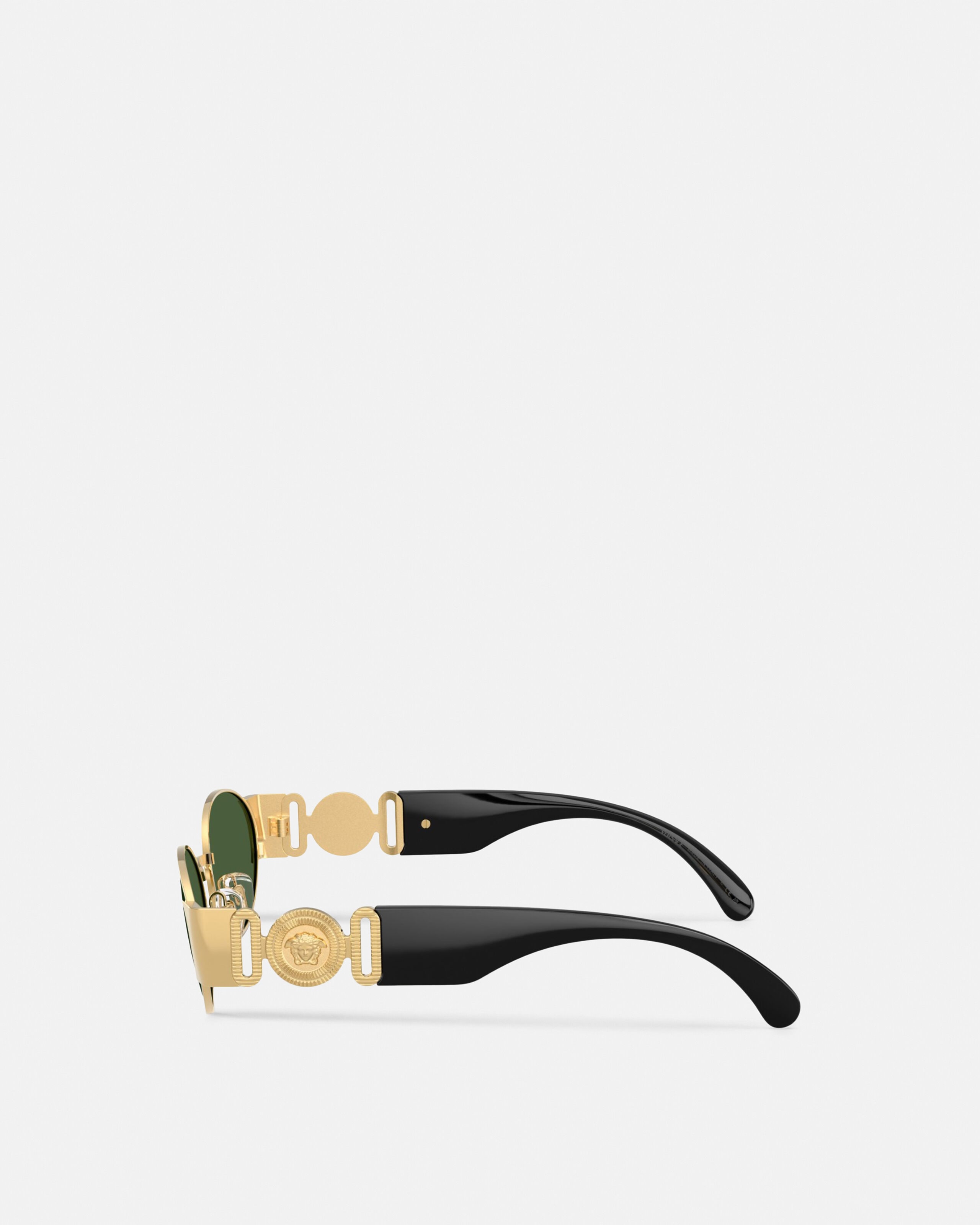 小物 00s Versace archive sunglasses Medusa Medusa Biggie Sunglasses Black,Gold | VERSACE US
