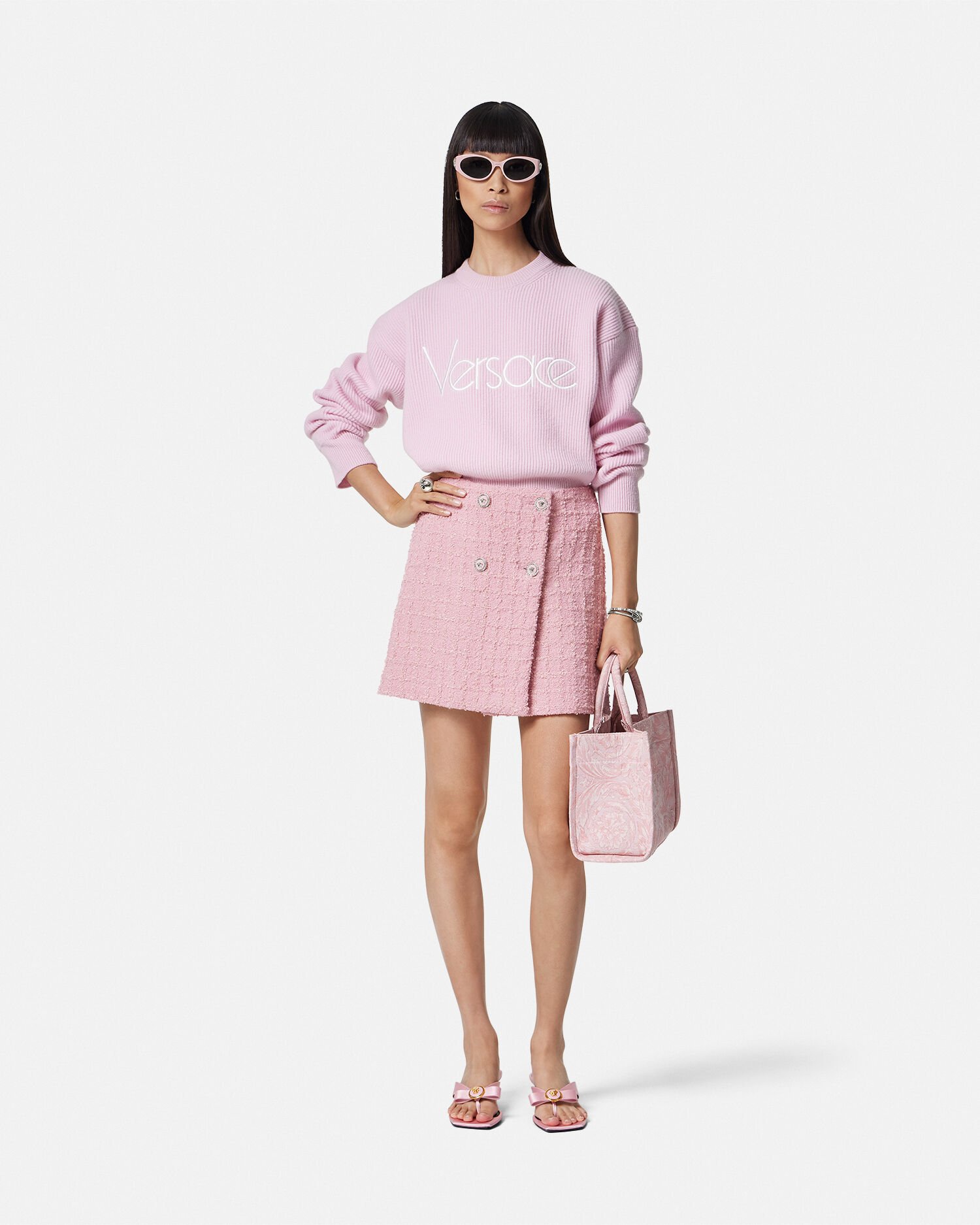 Maglia versace sale rosa