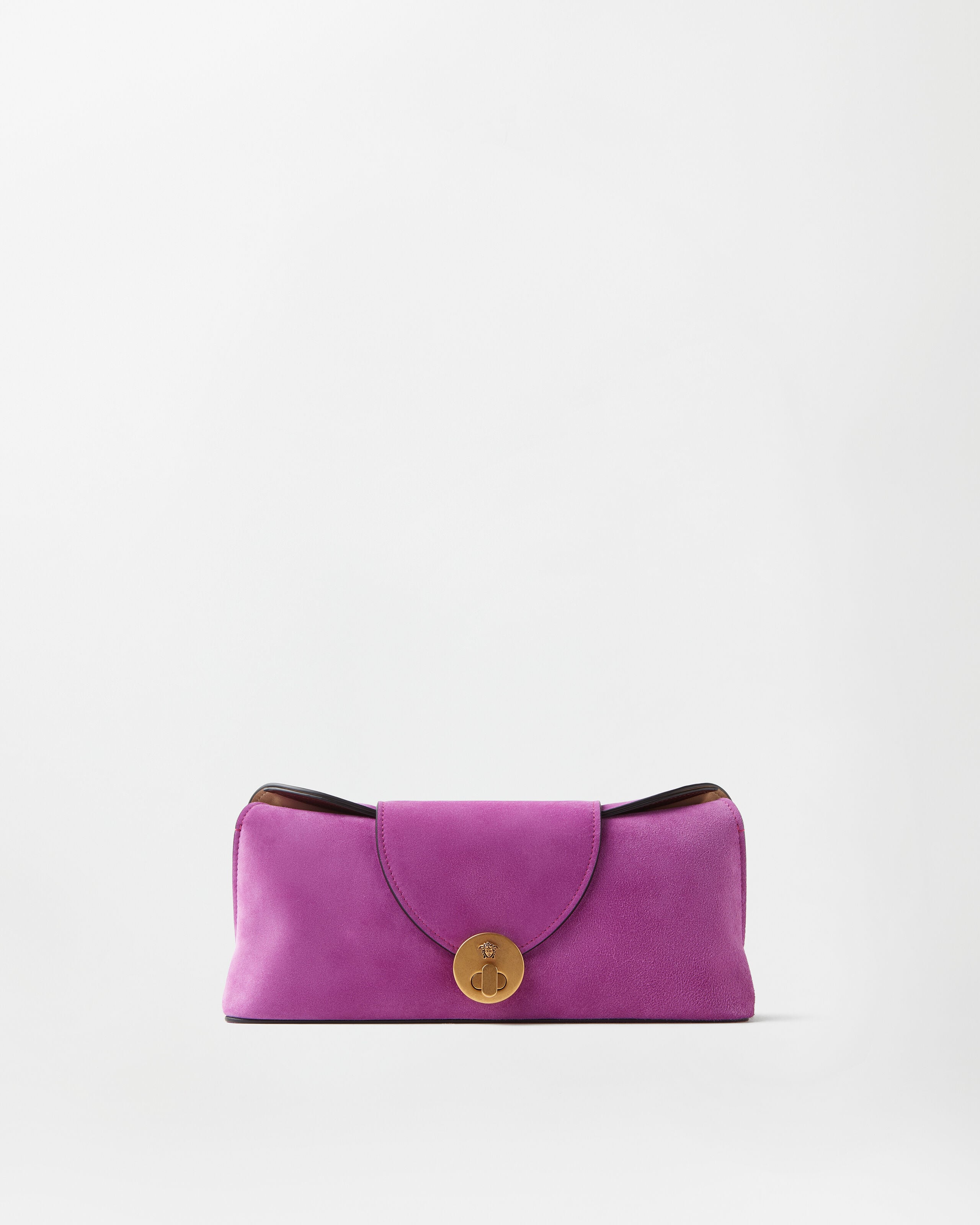 Versace vivian suede clutch