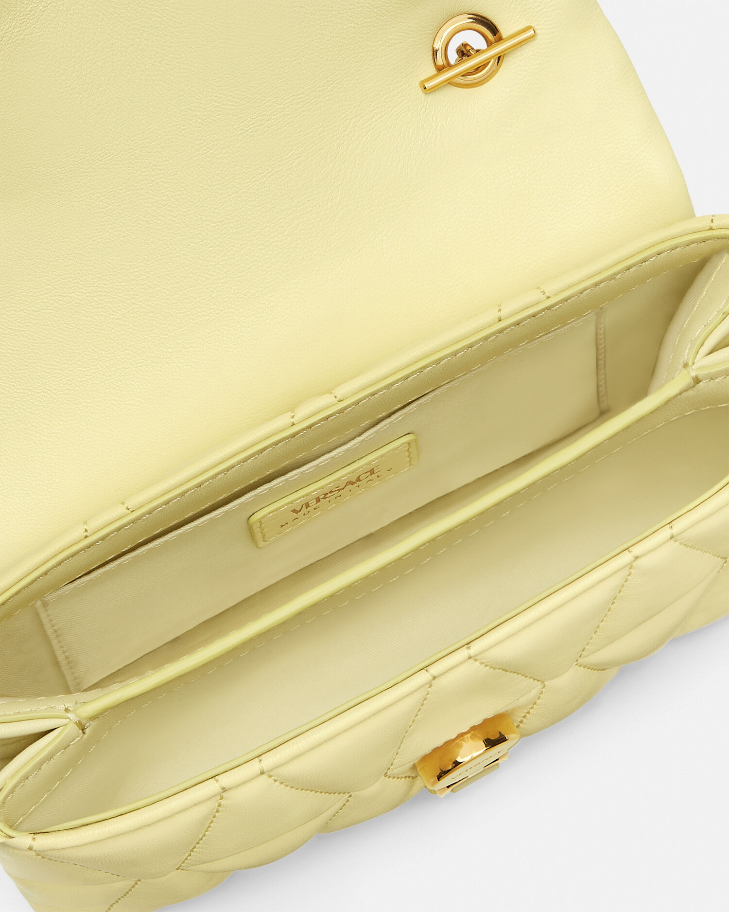 【関税＆送料込み】Versace Mini Lambskin Kleio Bags Kleio Quilted Mini Bag Black,Gold | VERSACE US
