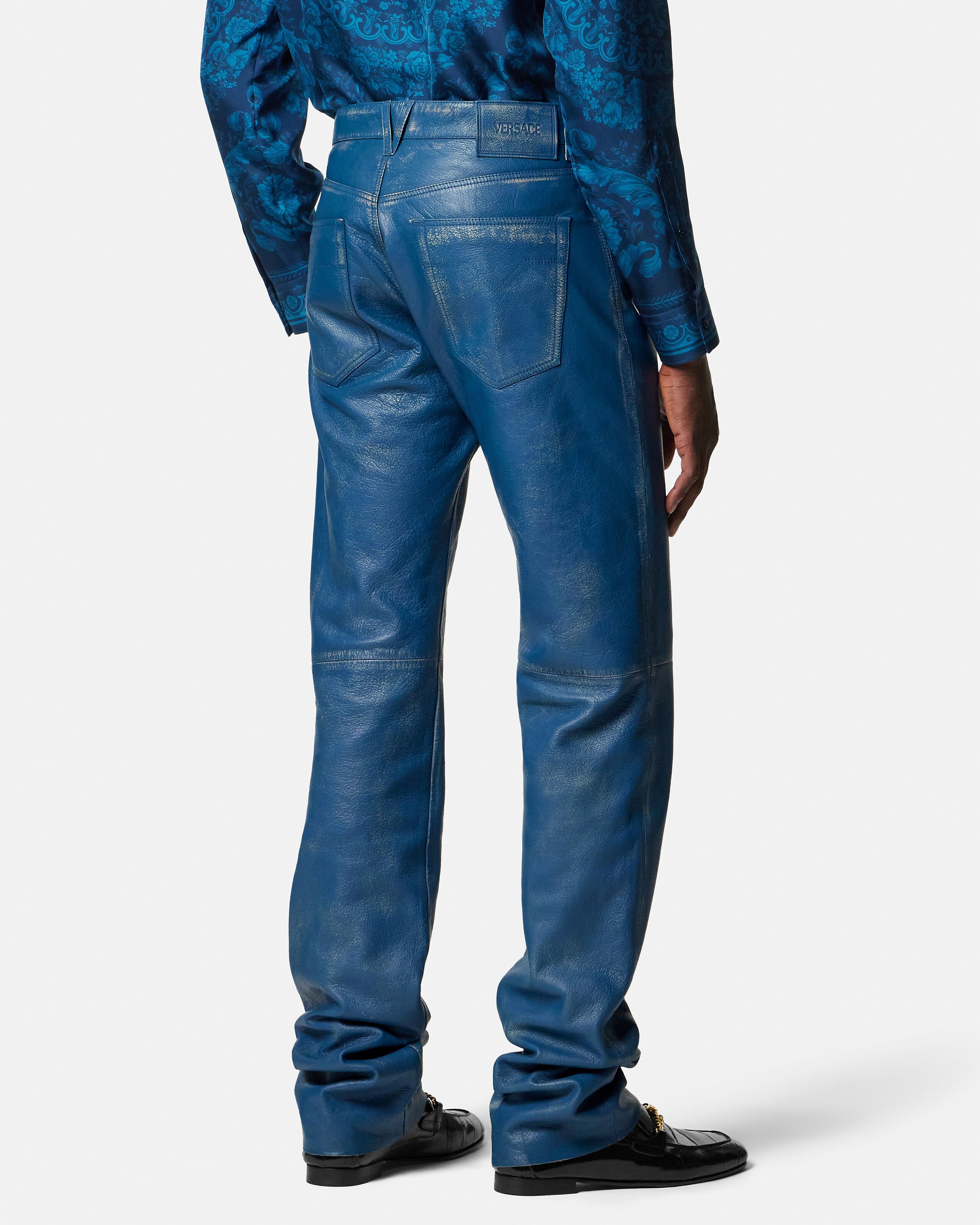 パンツ versace classic v2 archive leather pants 90_1021691-