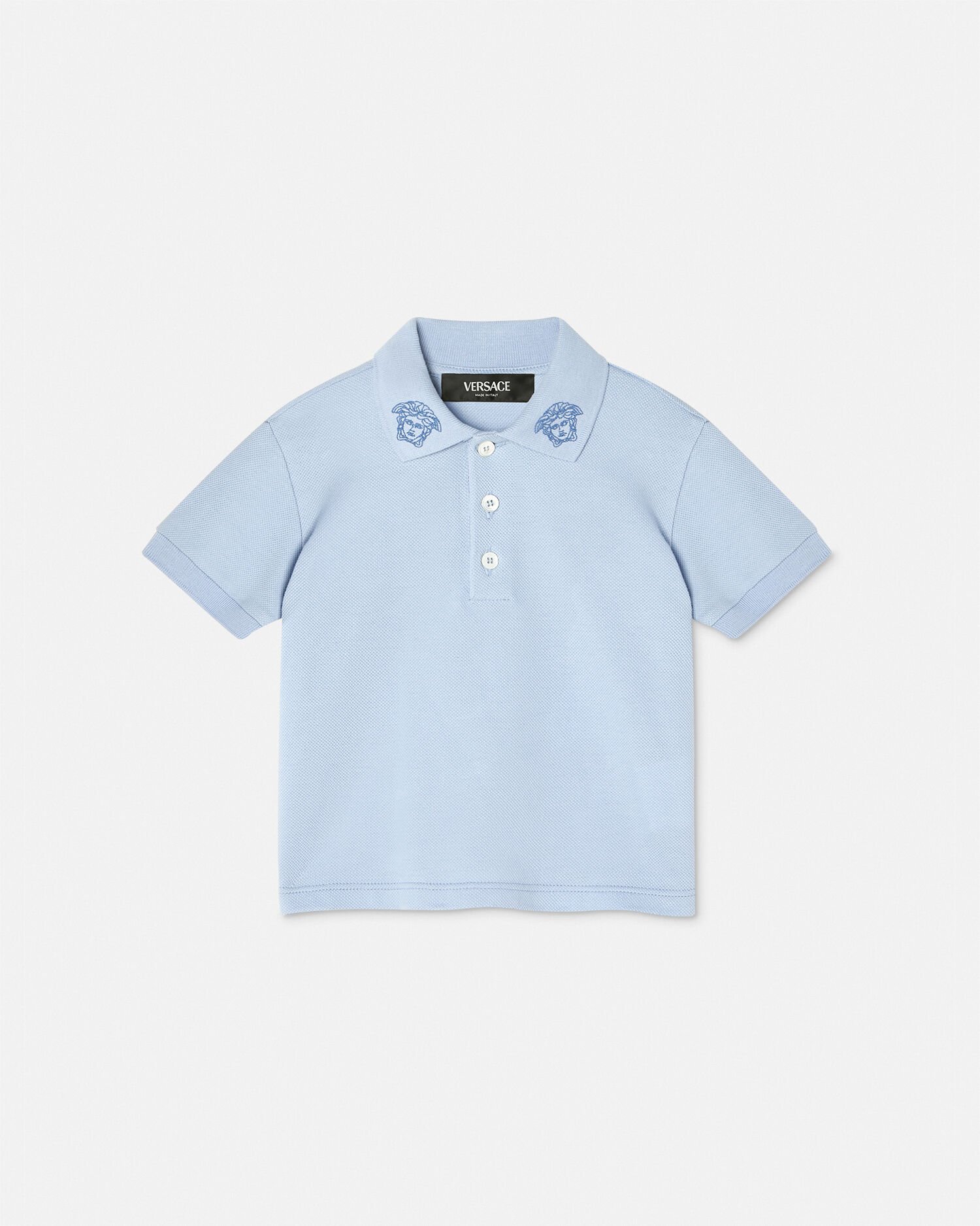 Embroidered Medusa Baby Polo Shirt