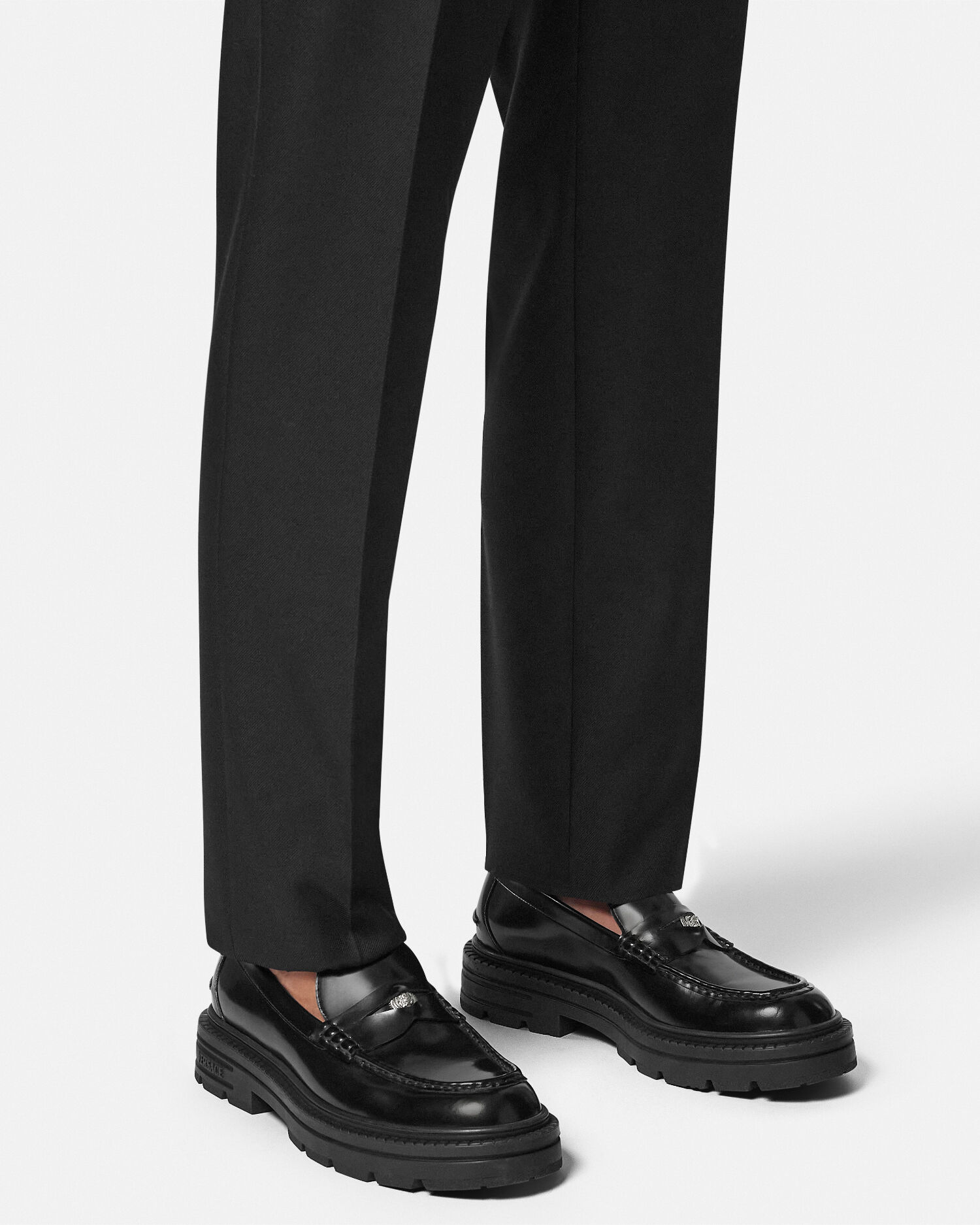 Versace penny loafers shop