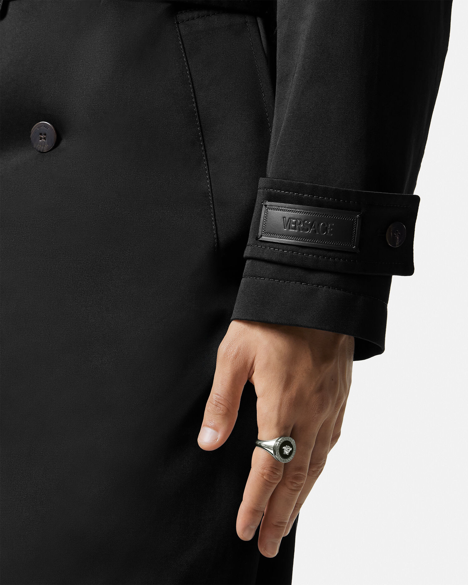 Versace trench coat mens hotsell