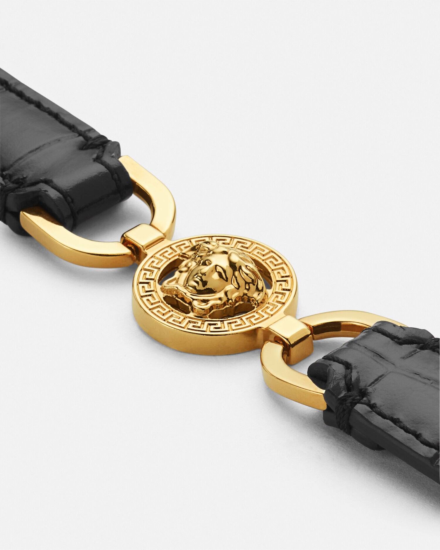 Medusa chain sales leather bracelet