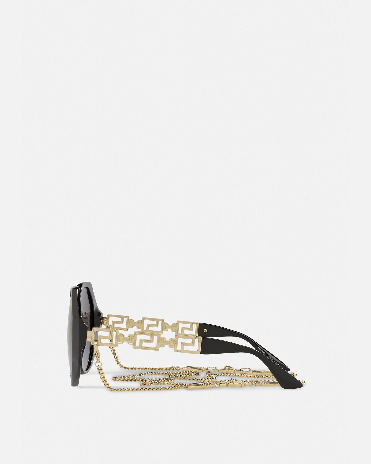 Greca rectangular sunglasses in black - Versace