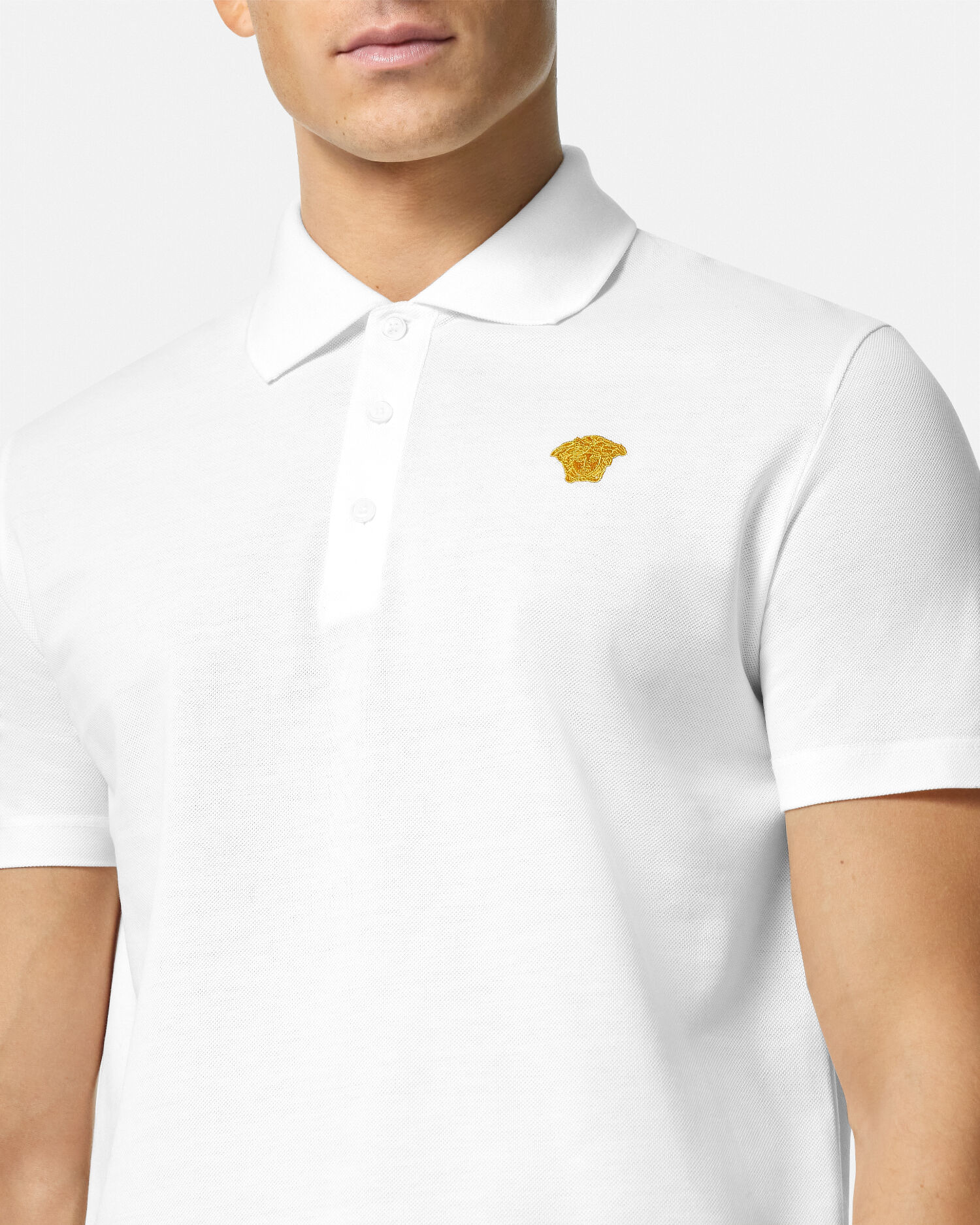 Embroidered Short Sleeved Polo Shirt