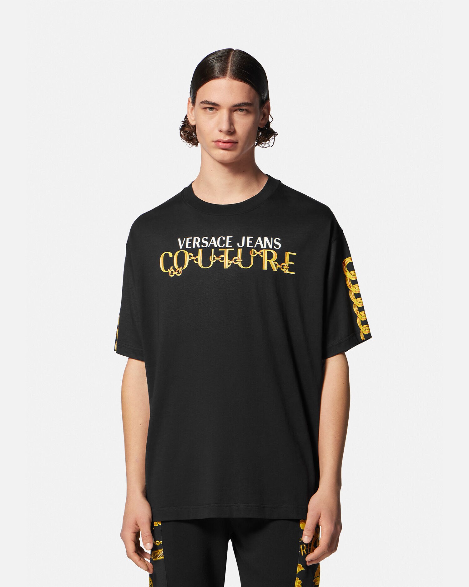 Versace chain t shirt hot sale