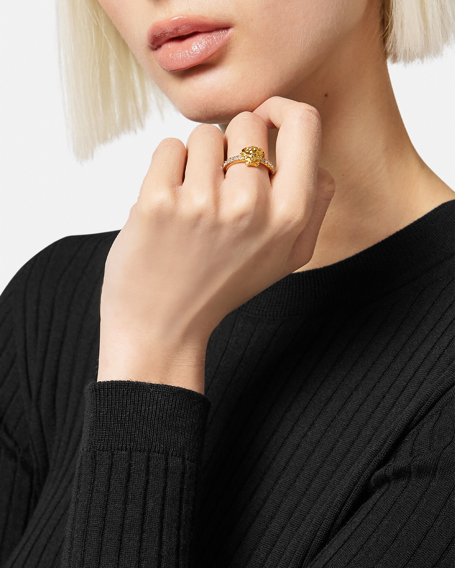 Versace gold ring on sale womens