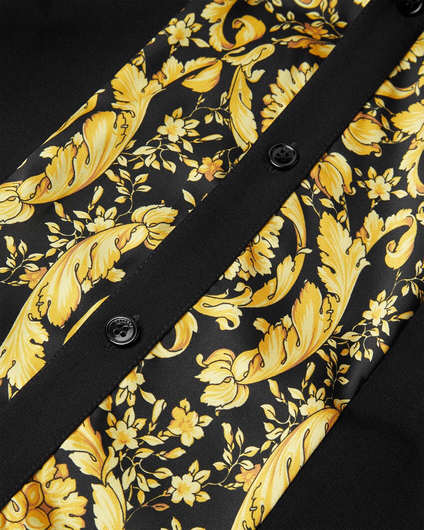 Kids Printed Milano-Stitch Shirt Black 4