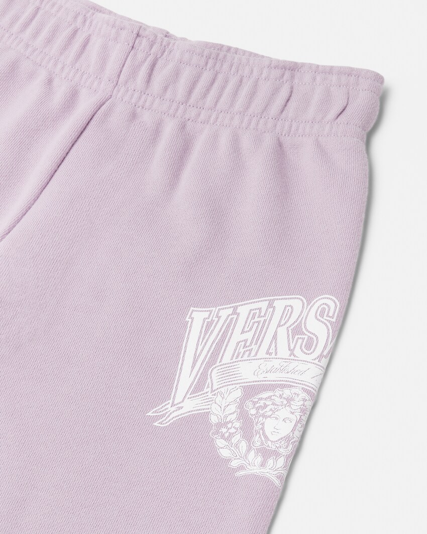 Kids Printed Cotton-Jersey Sweatpants  Lilac 4