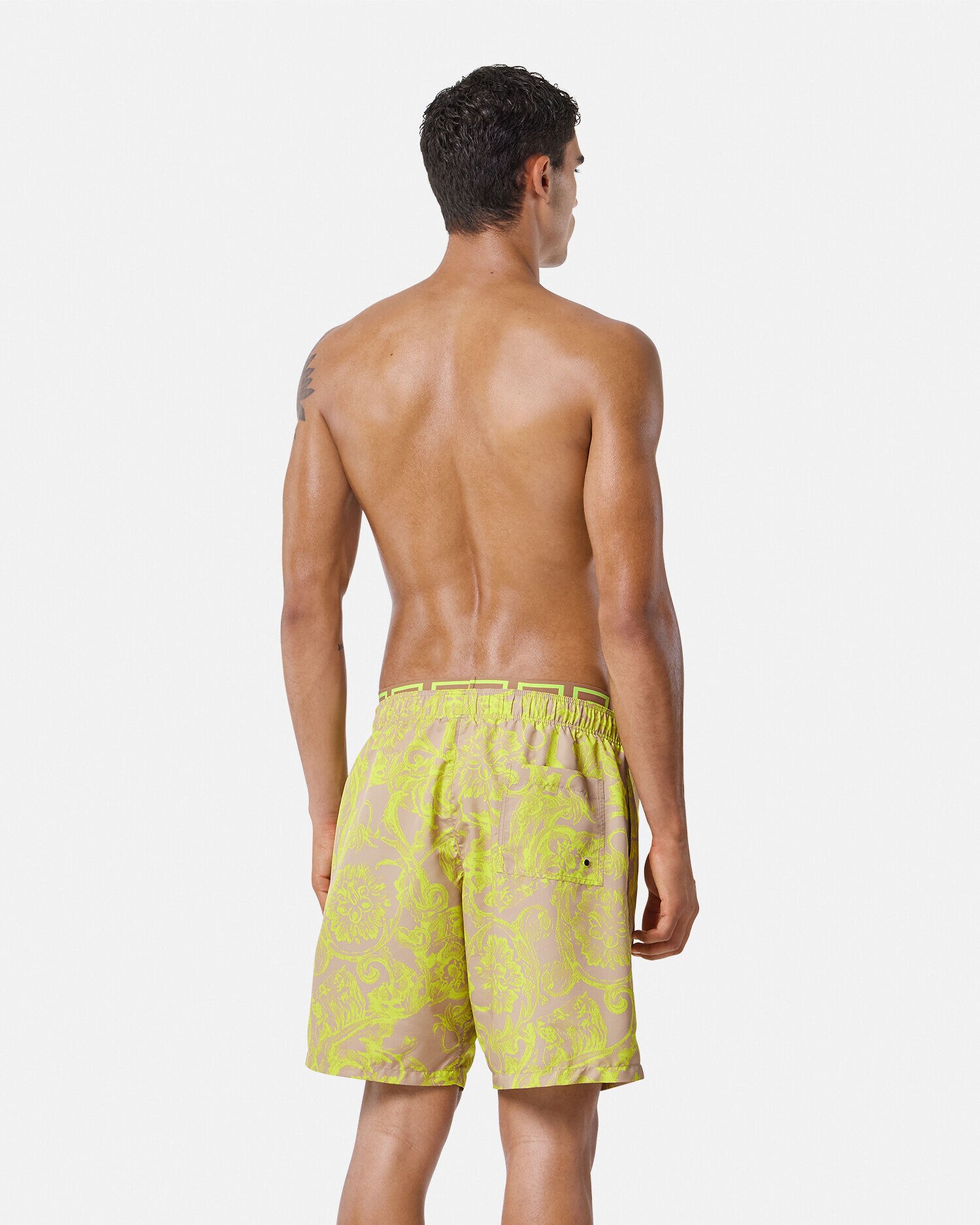 Versace swim shorts yellow deals