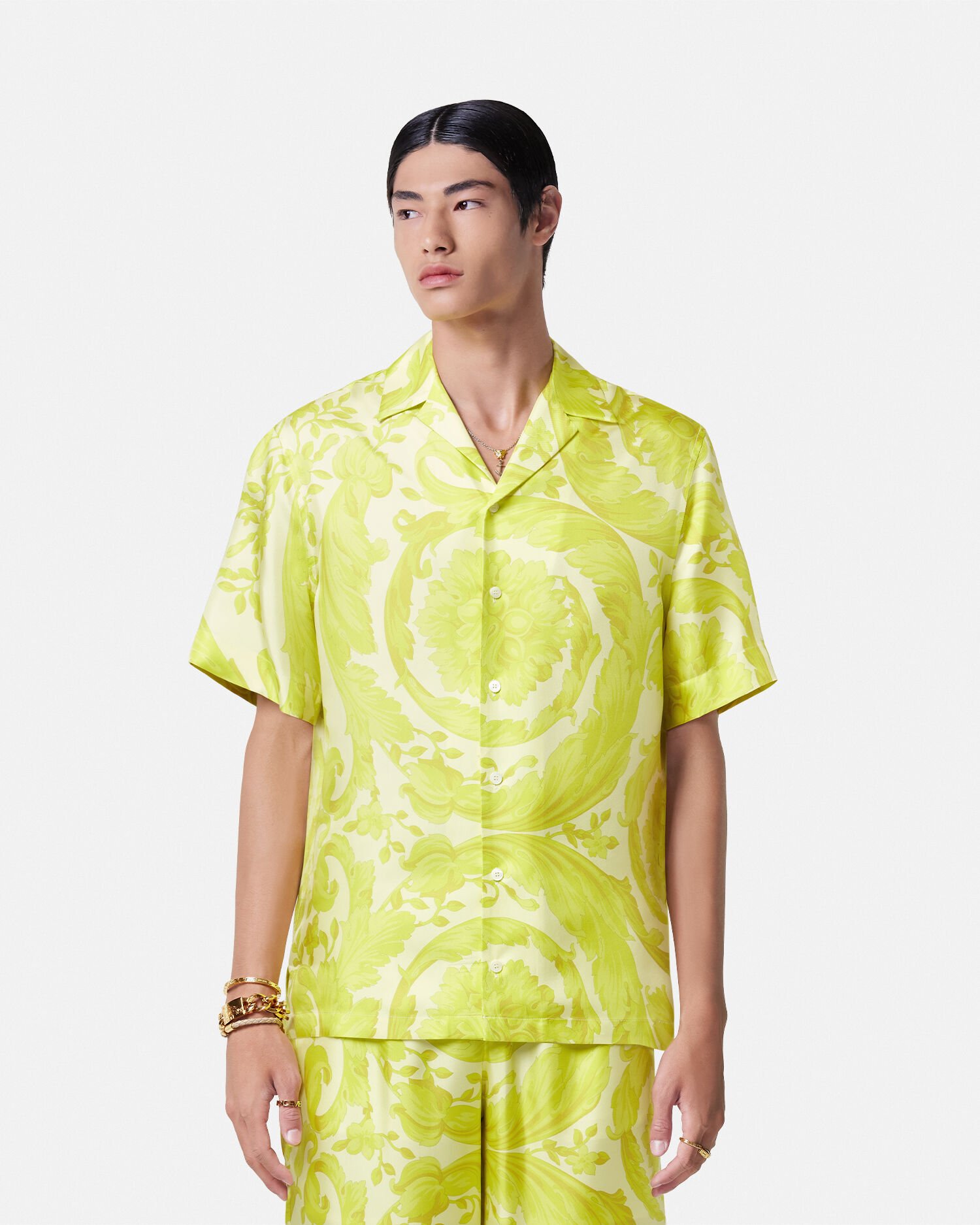 Versace Camicia in seta Barocco VERSACE