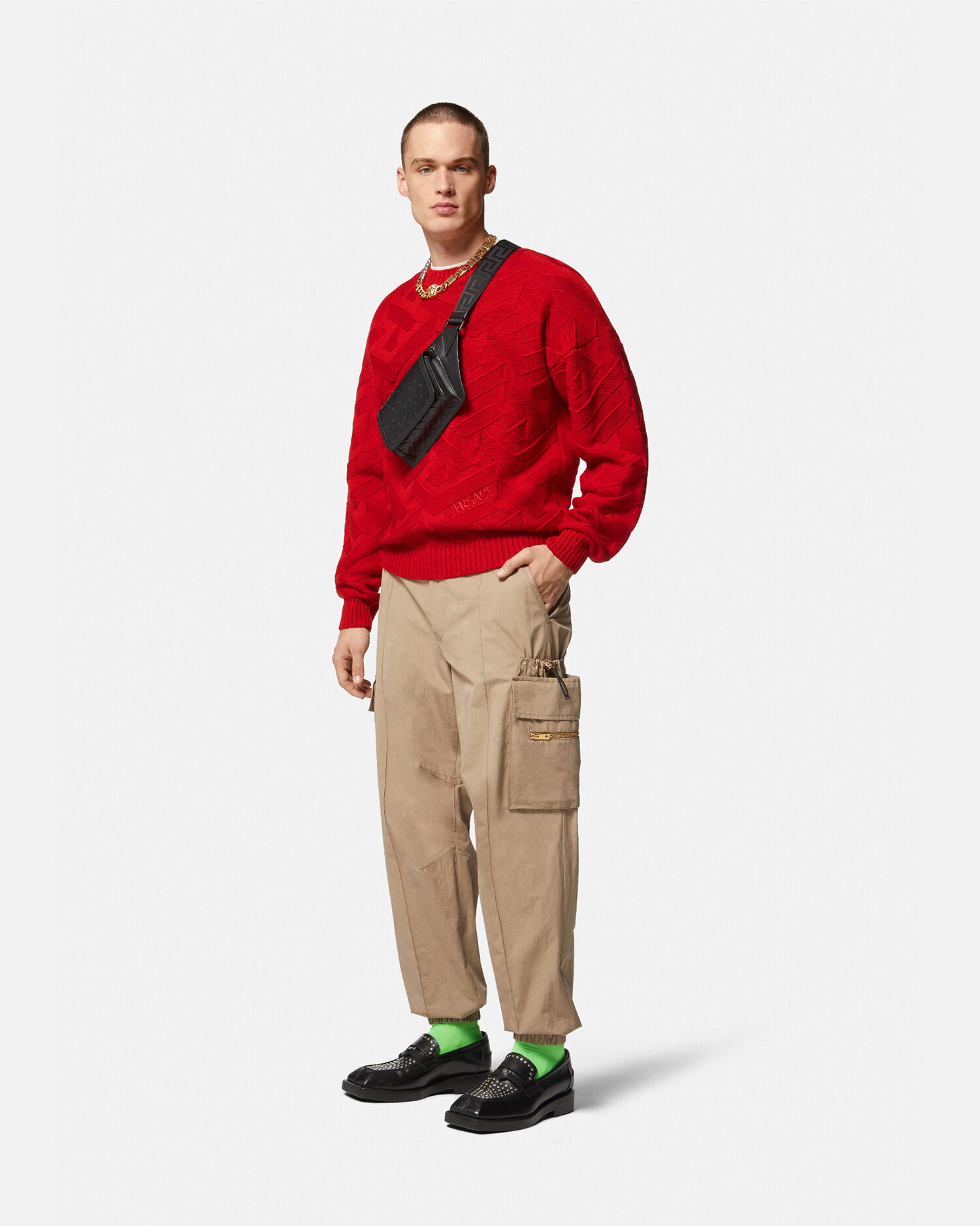 Versace sweater deals red