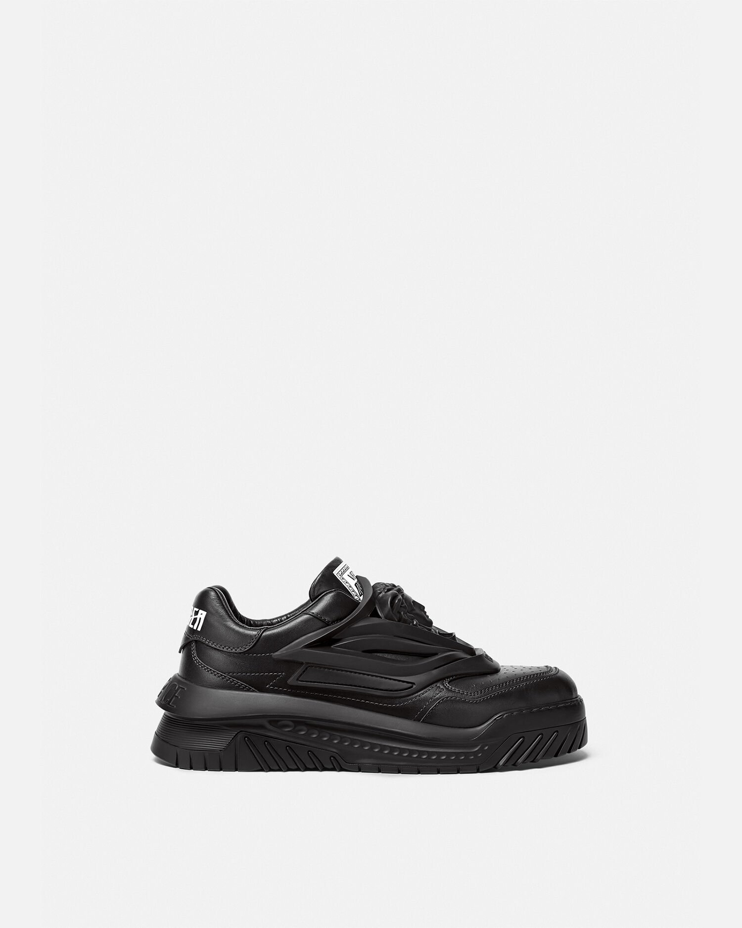 Black versace sneakers top