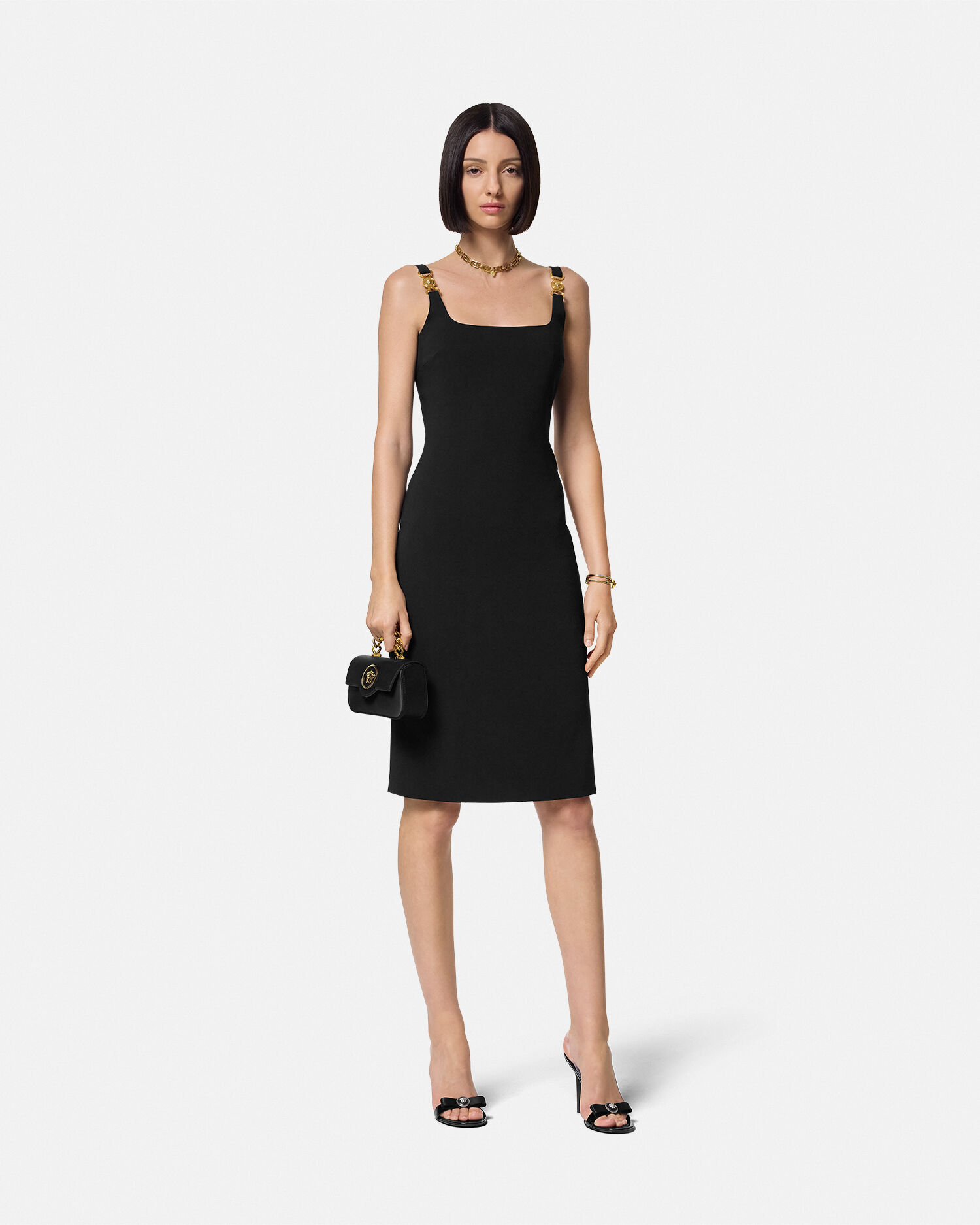 Little black dress versace top